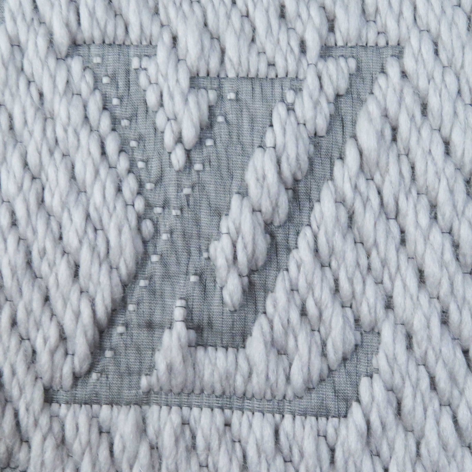 Louis Vuitton Wool Silk Logo Mania Scarf M74742