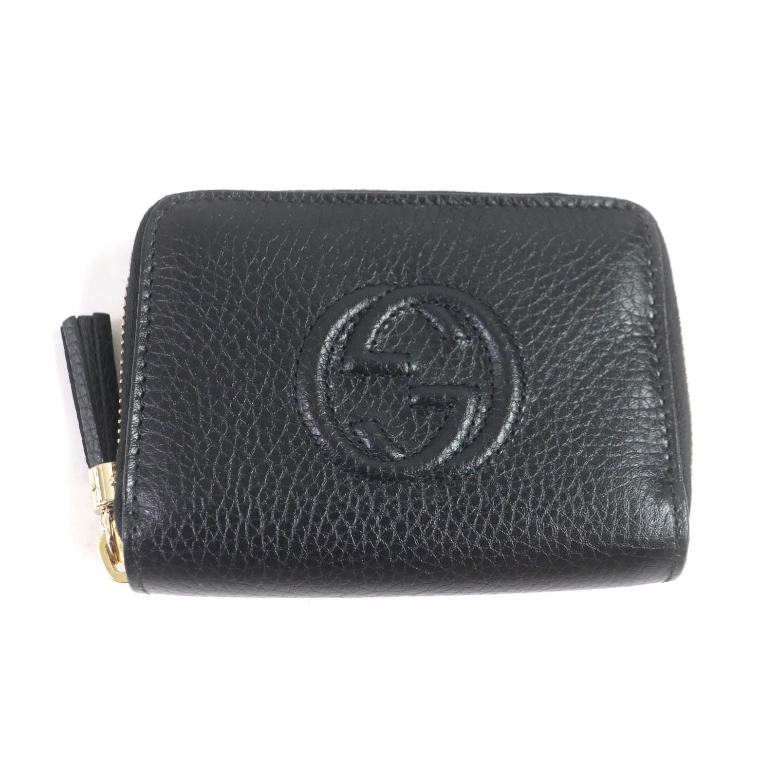 Gucci Soho Leather Coin Case with Tassel