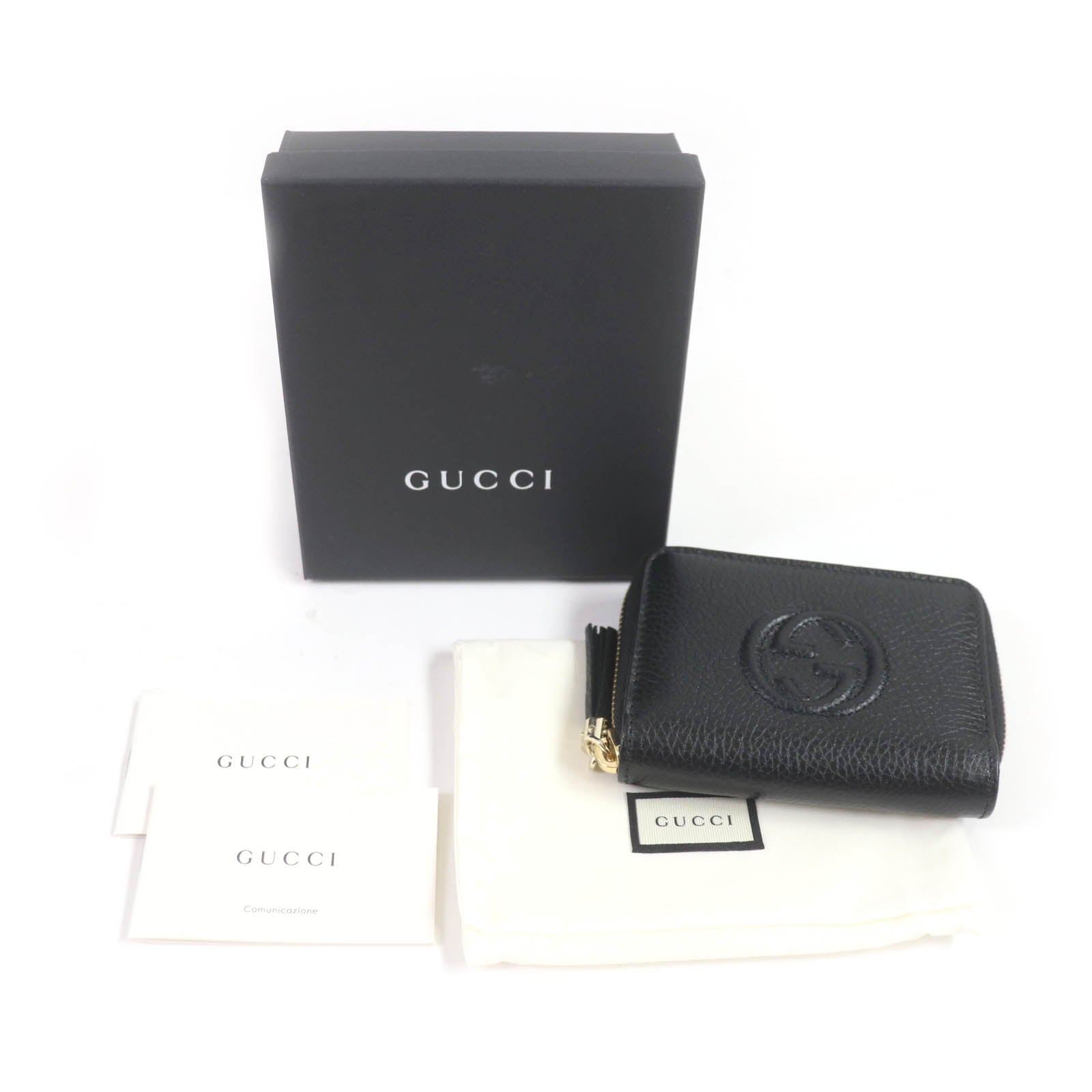 Gucci Soho Leather Coin Case with Tassel