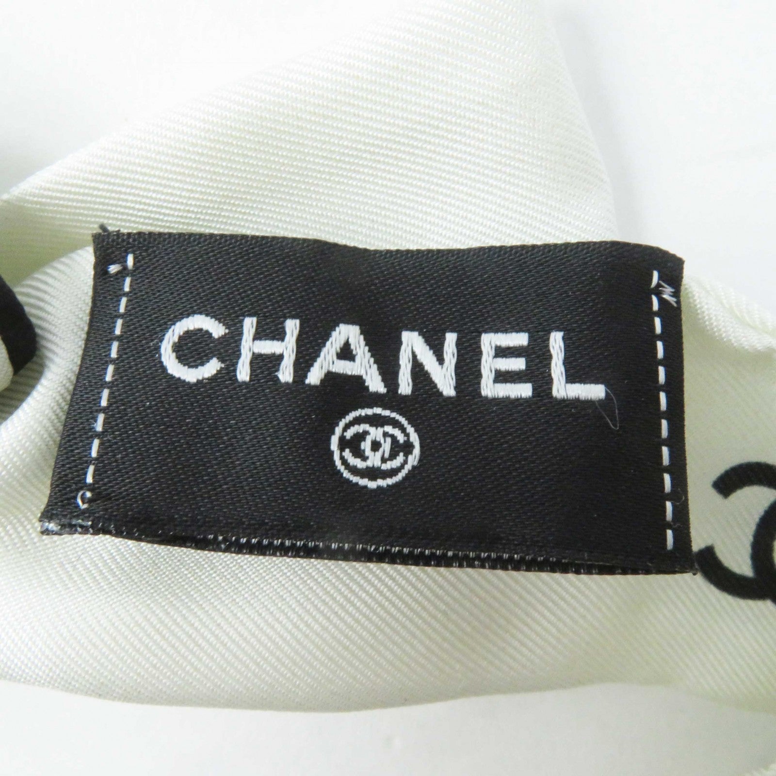 Chanel Logo Ribbon Scrunchie Hair Accessory