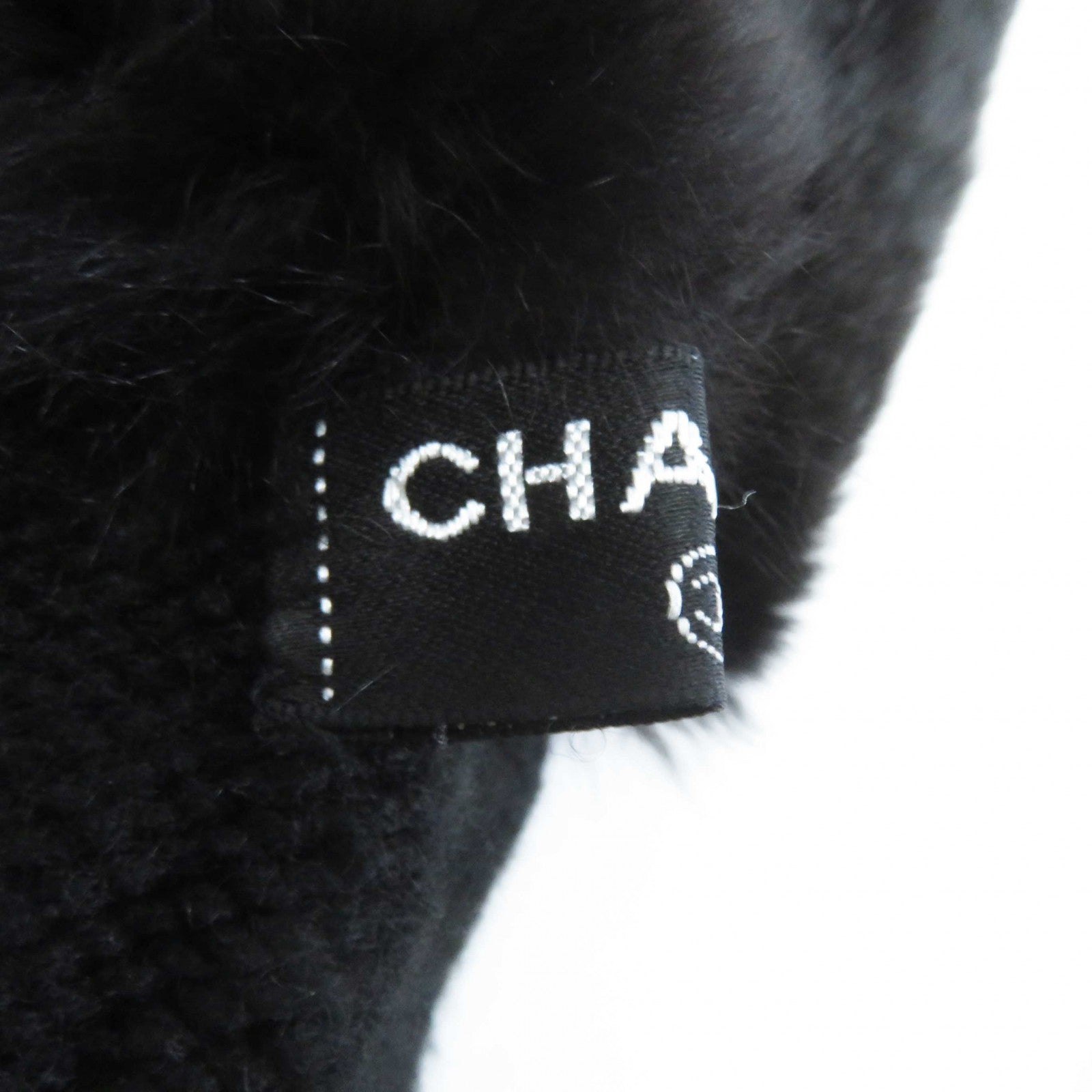 Chanel 13B Cashmere Gloves Black Women