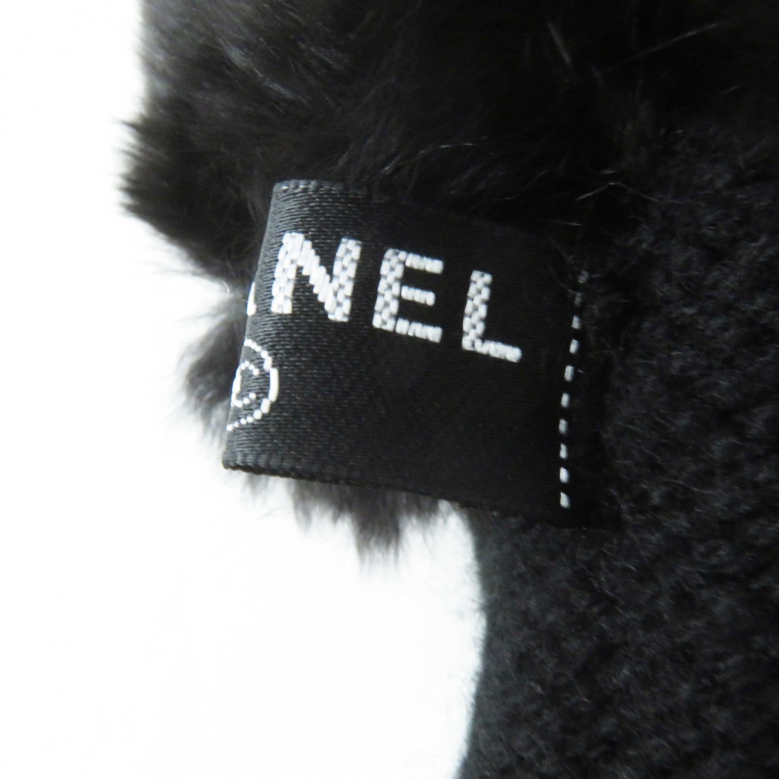 Chanel 13B Cashmere Gloves Black Women