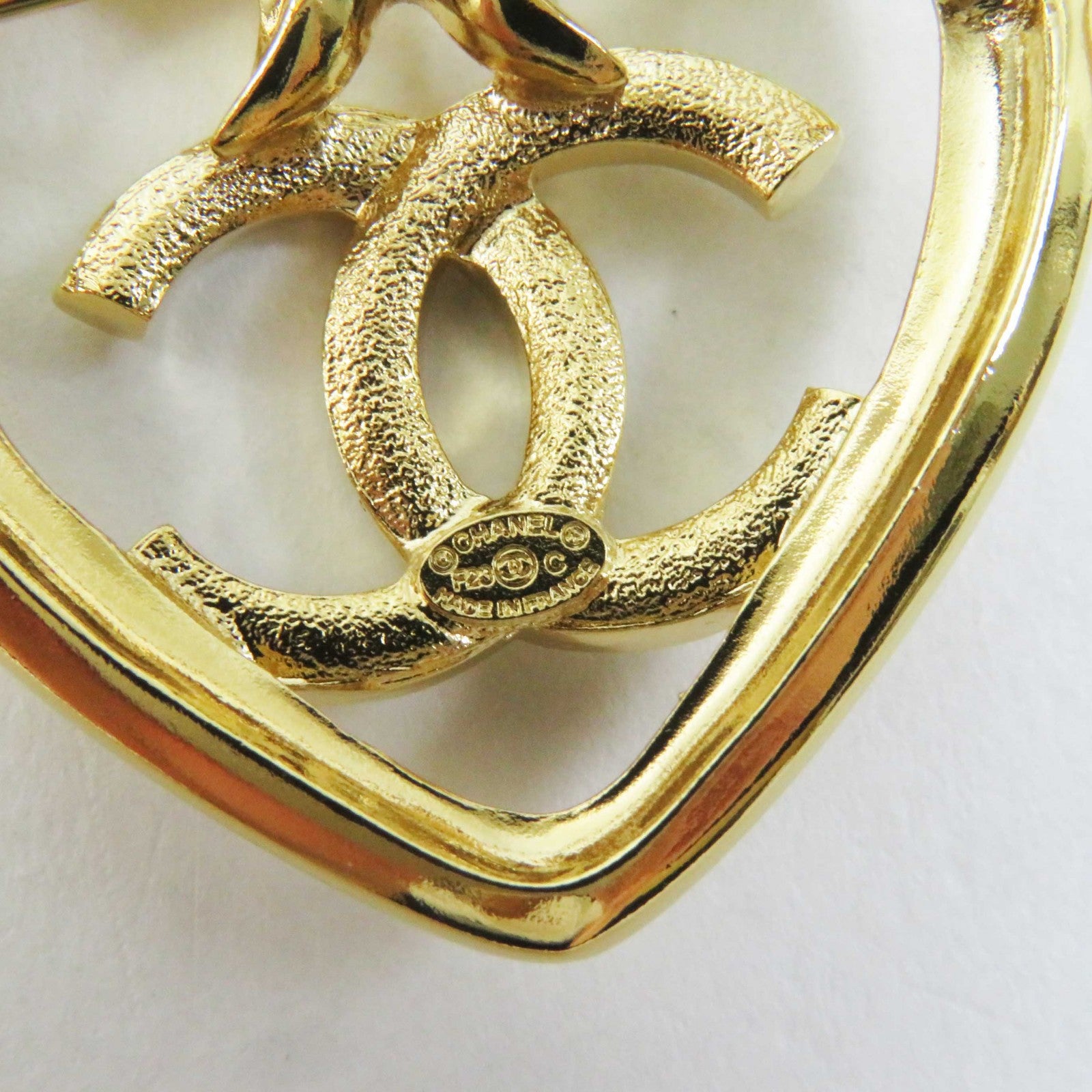 Chanel F23C Coco Mark Heart Brooch