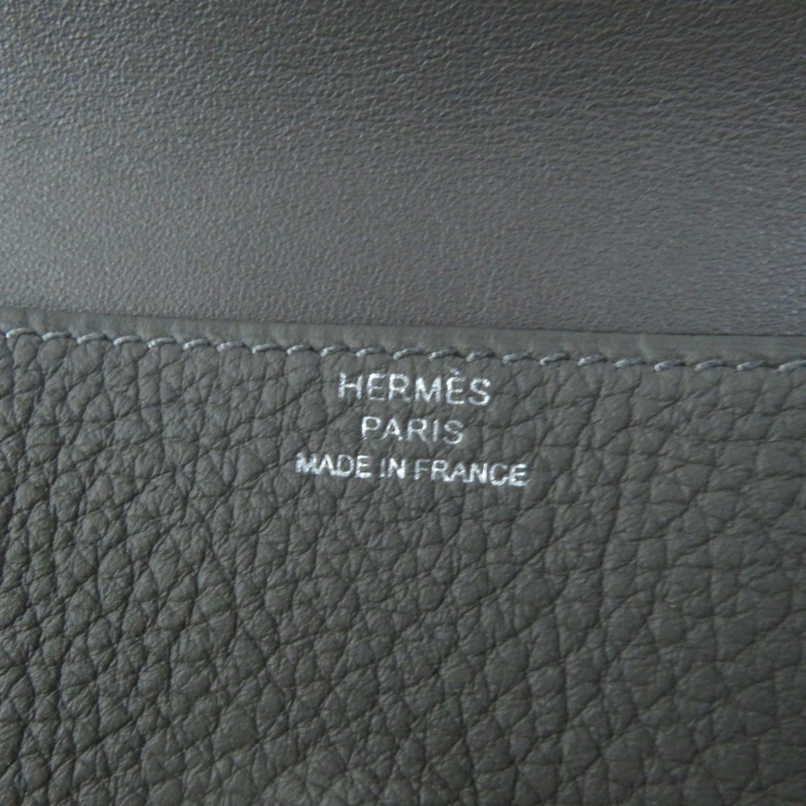 Hermes Dogon Card Holder Silver Hardware