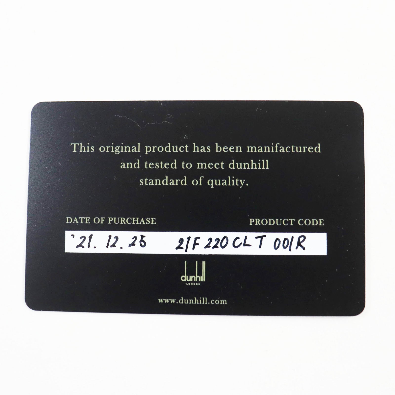 Dunhill Leather Logo Signature Pass Case