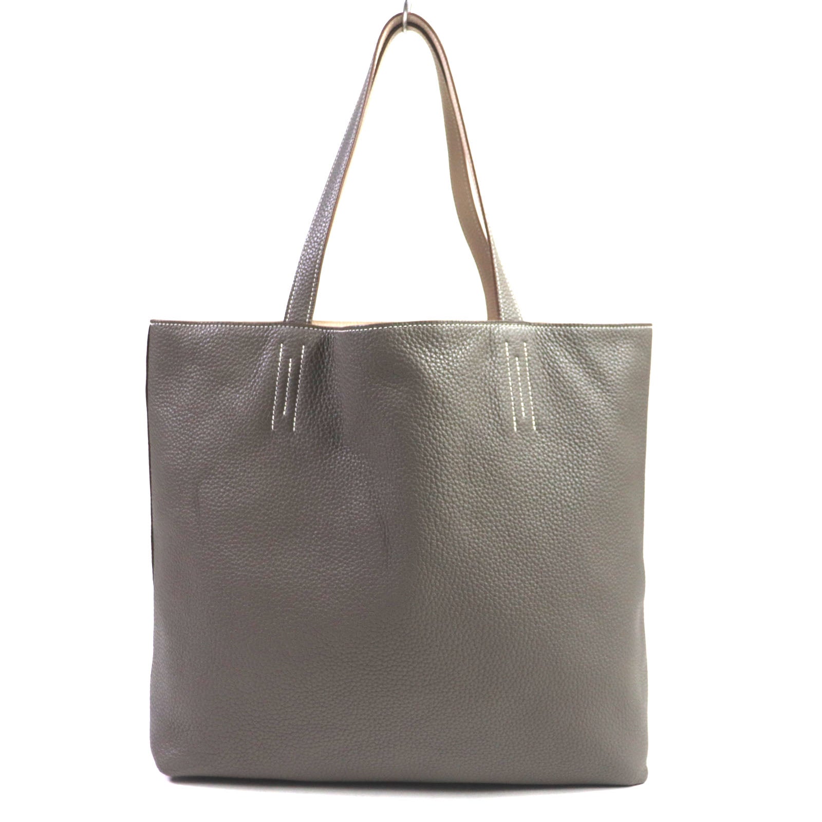 Hermes Doble Sense 45 Reversible Leather Tote Bag