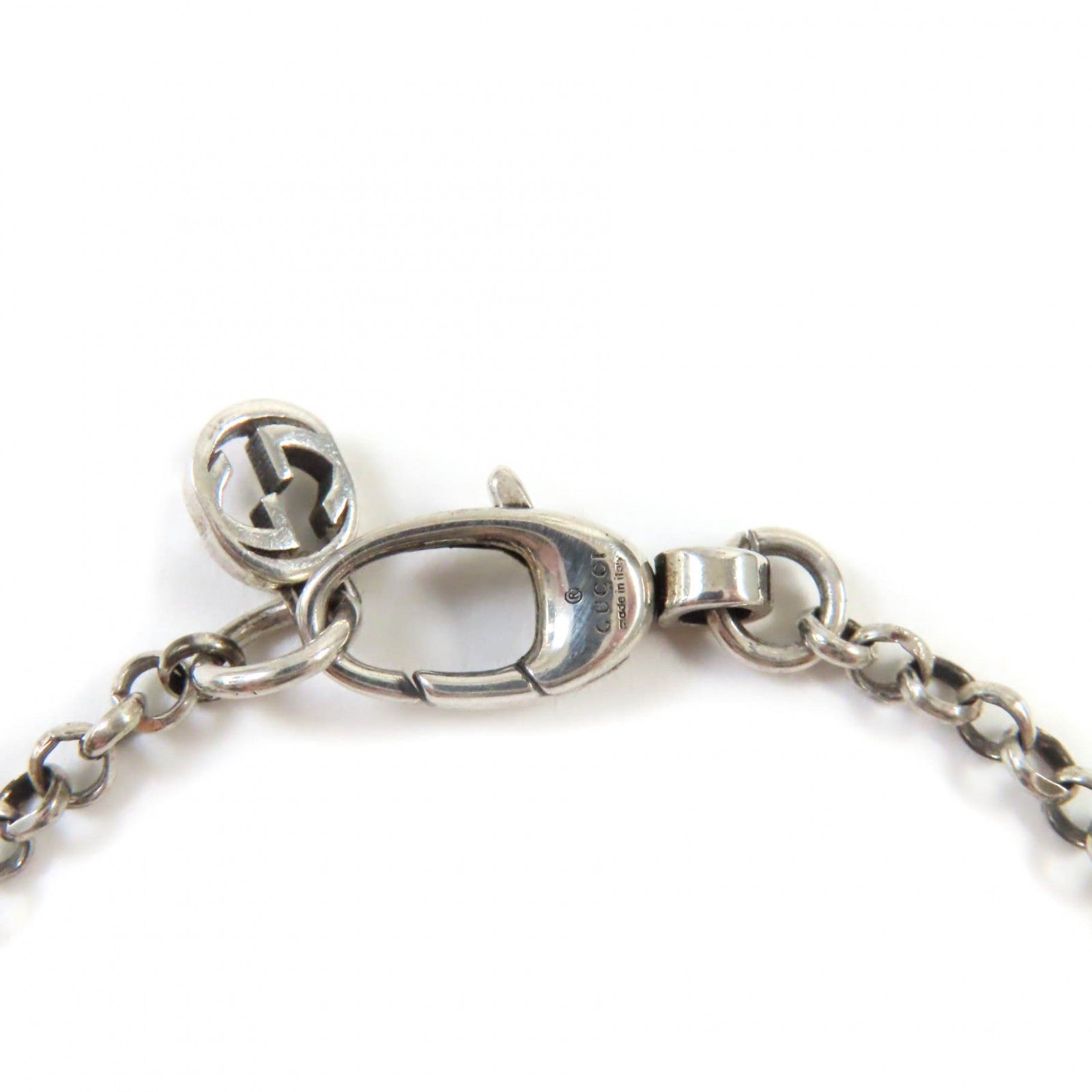 Gucci AG925 Double G Key Bracelet Silver