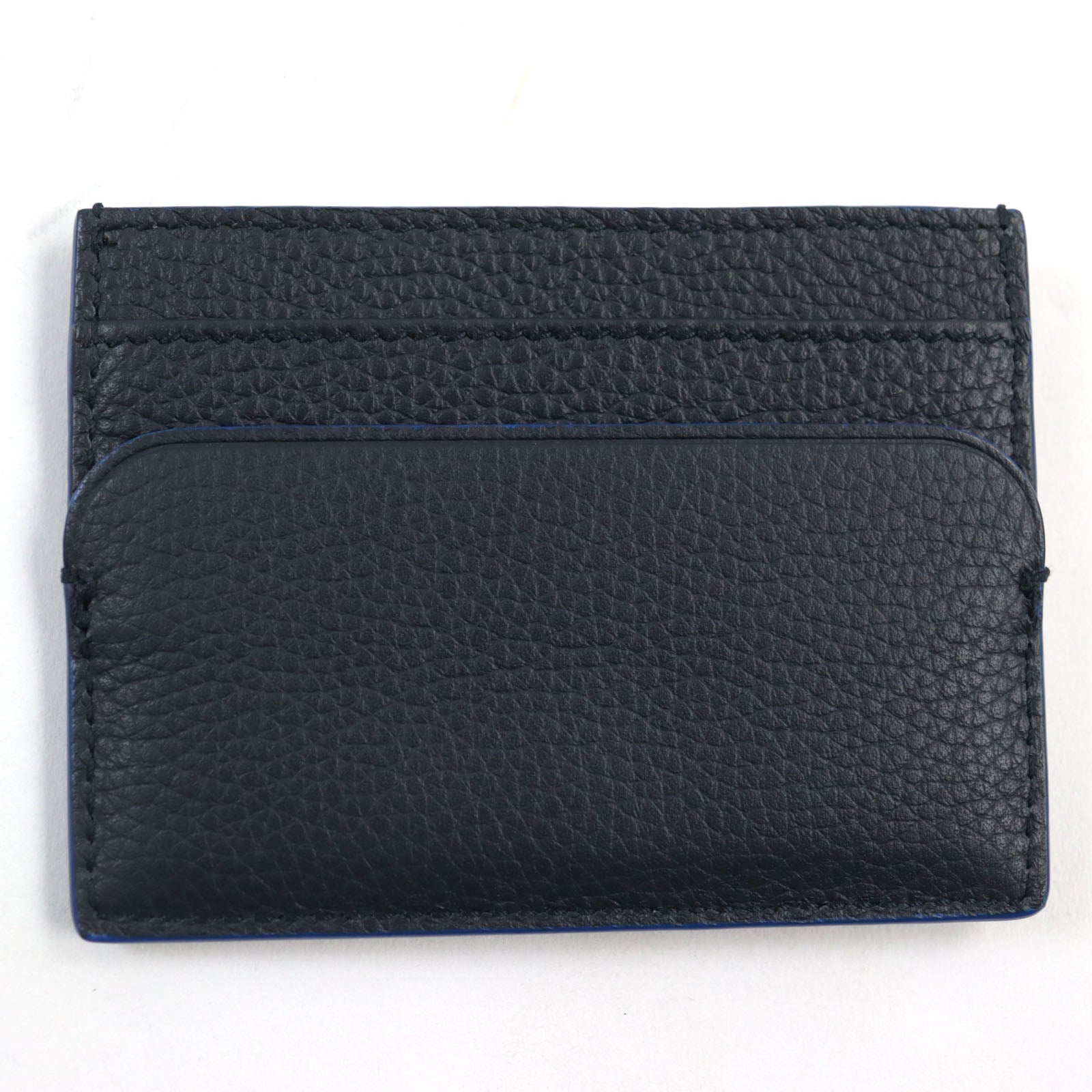 DIOR Leather Business Card Holder Navy