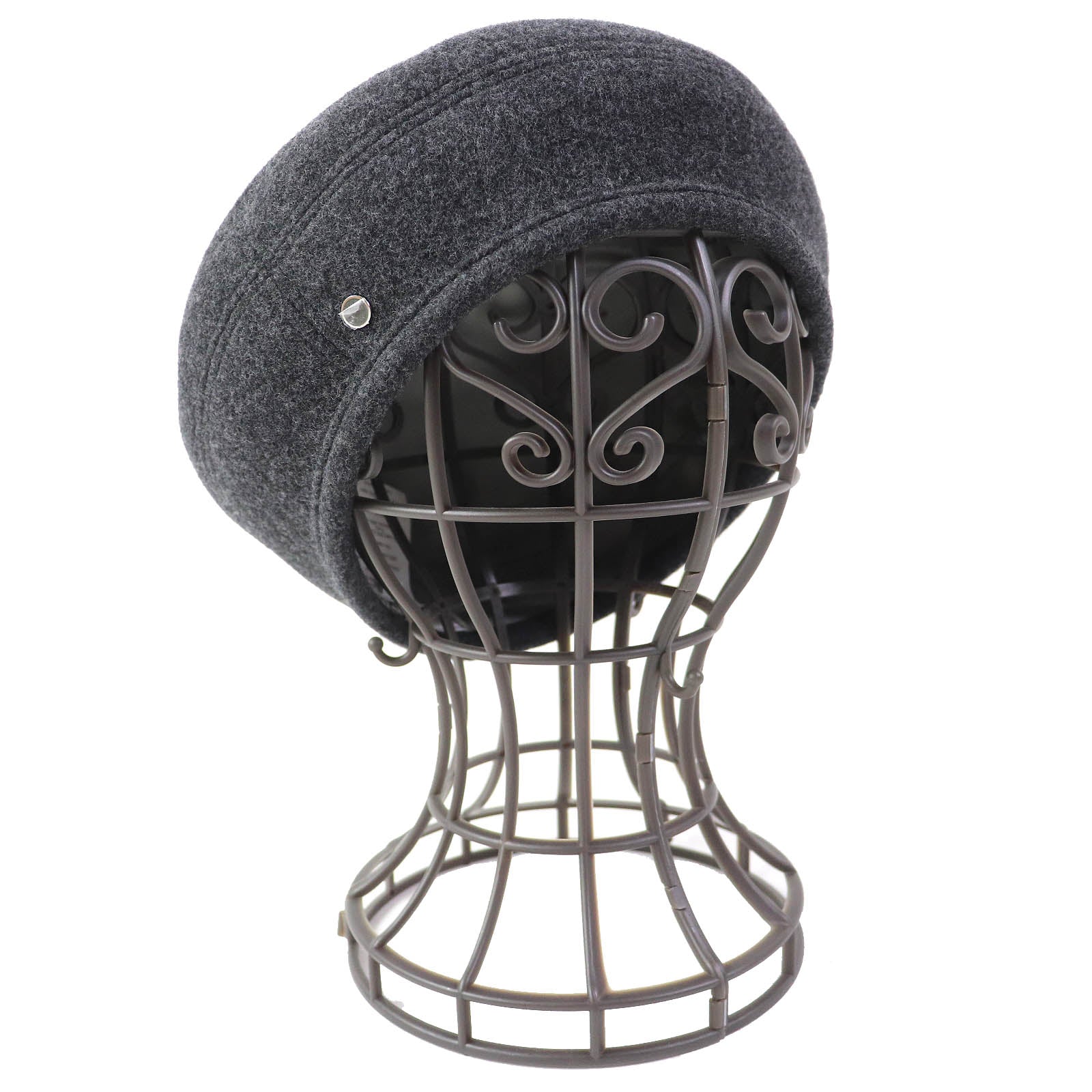 Hermes Wool Cashmere Beret Charcoal Gray