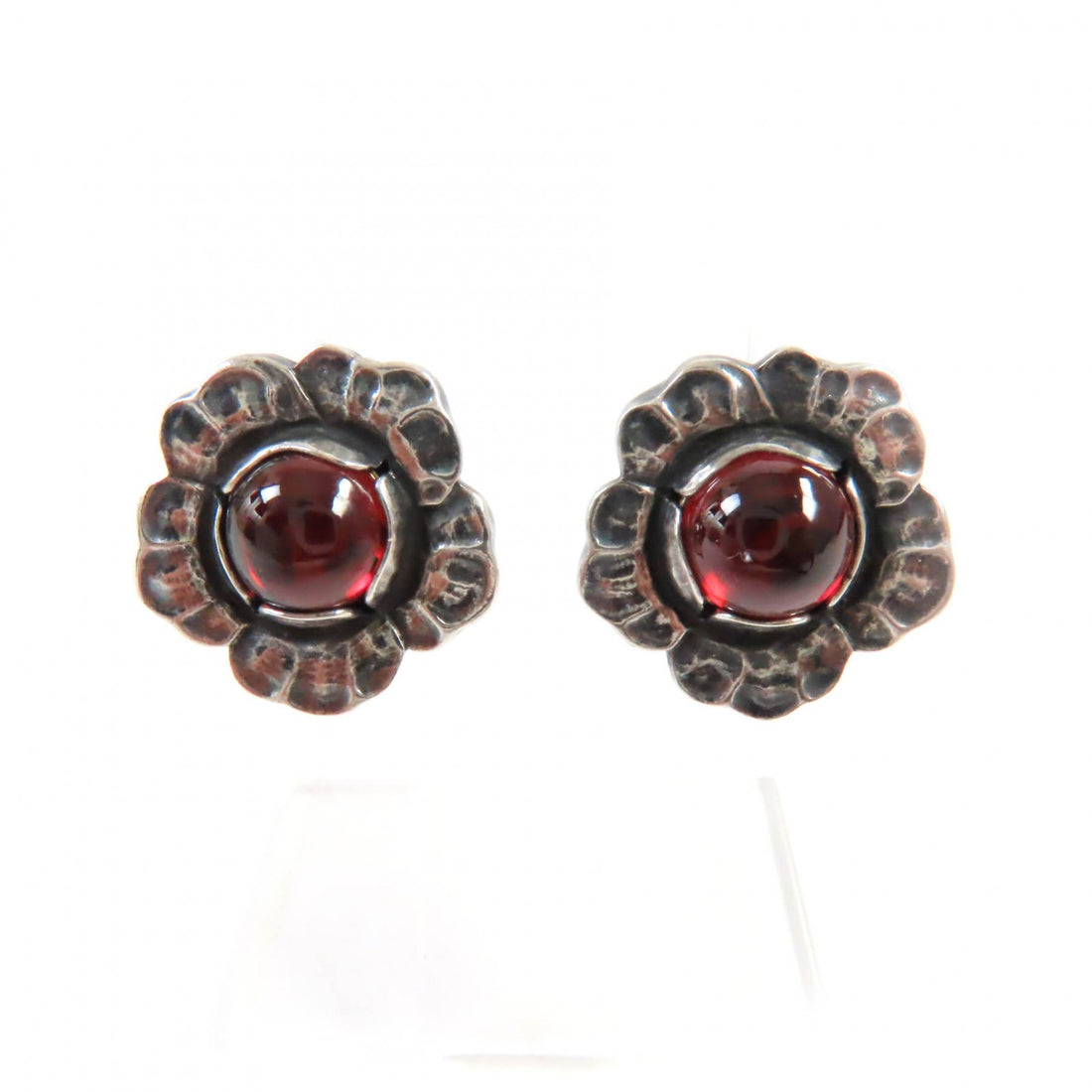 Georg Jensen Bloom Earring AG925 Garnet Silver