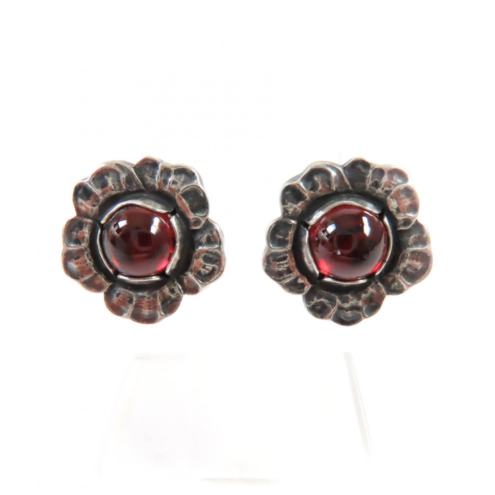 Georg Jensen Bloom Earring AG925 Garnet Silver