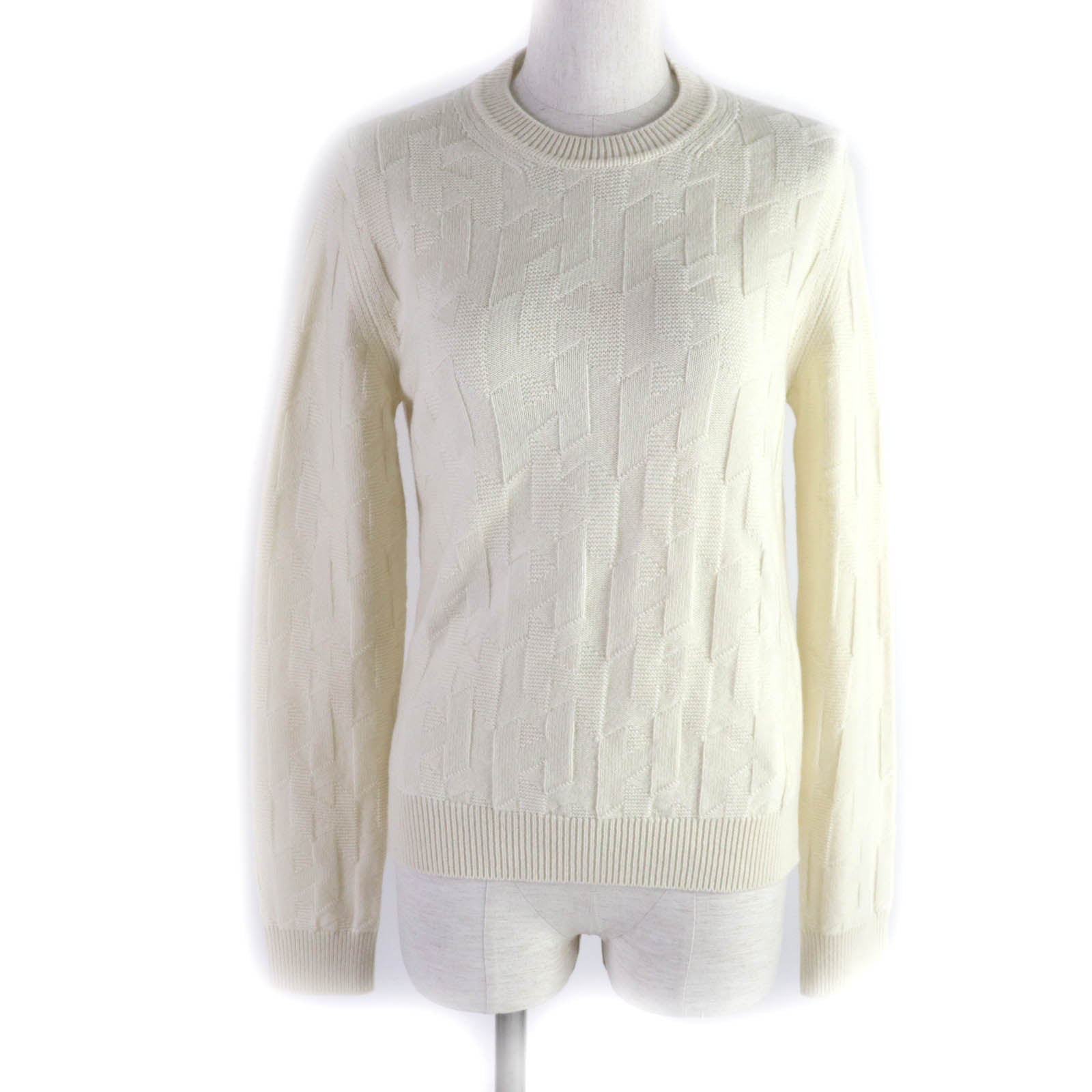 Hermes Wool H Motif Crew Neck Sweater Women