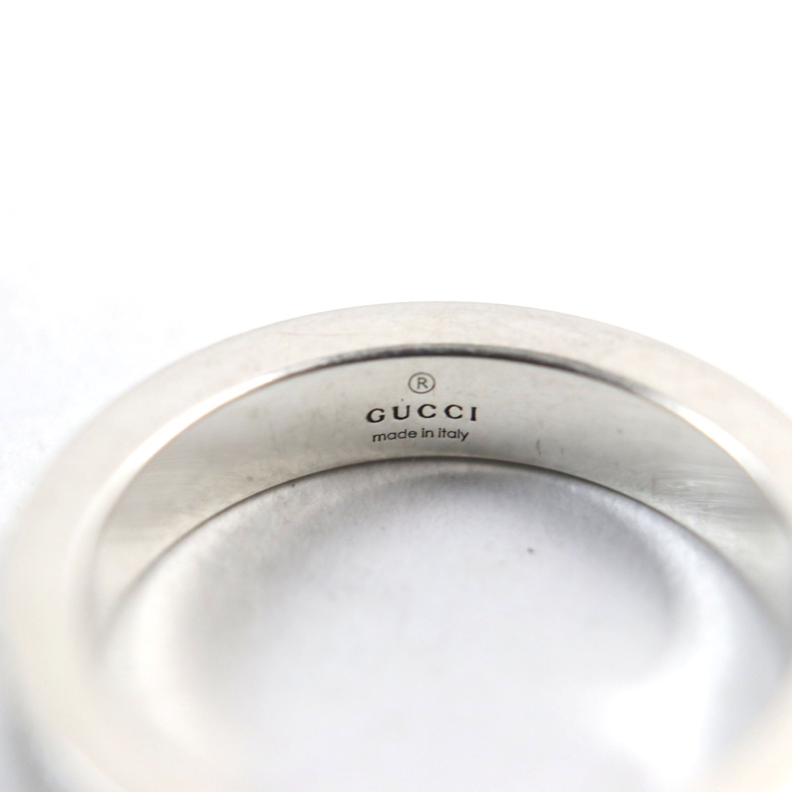 Gucci Silver GG Logo Ring 17