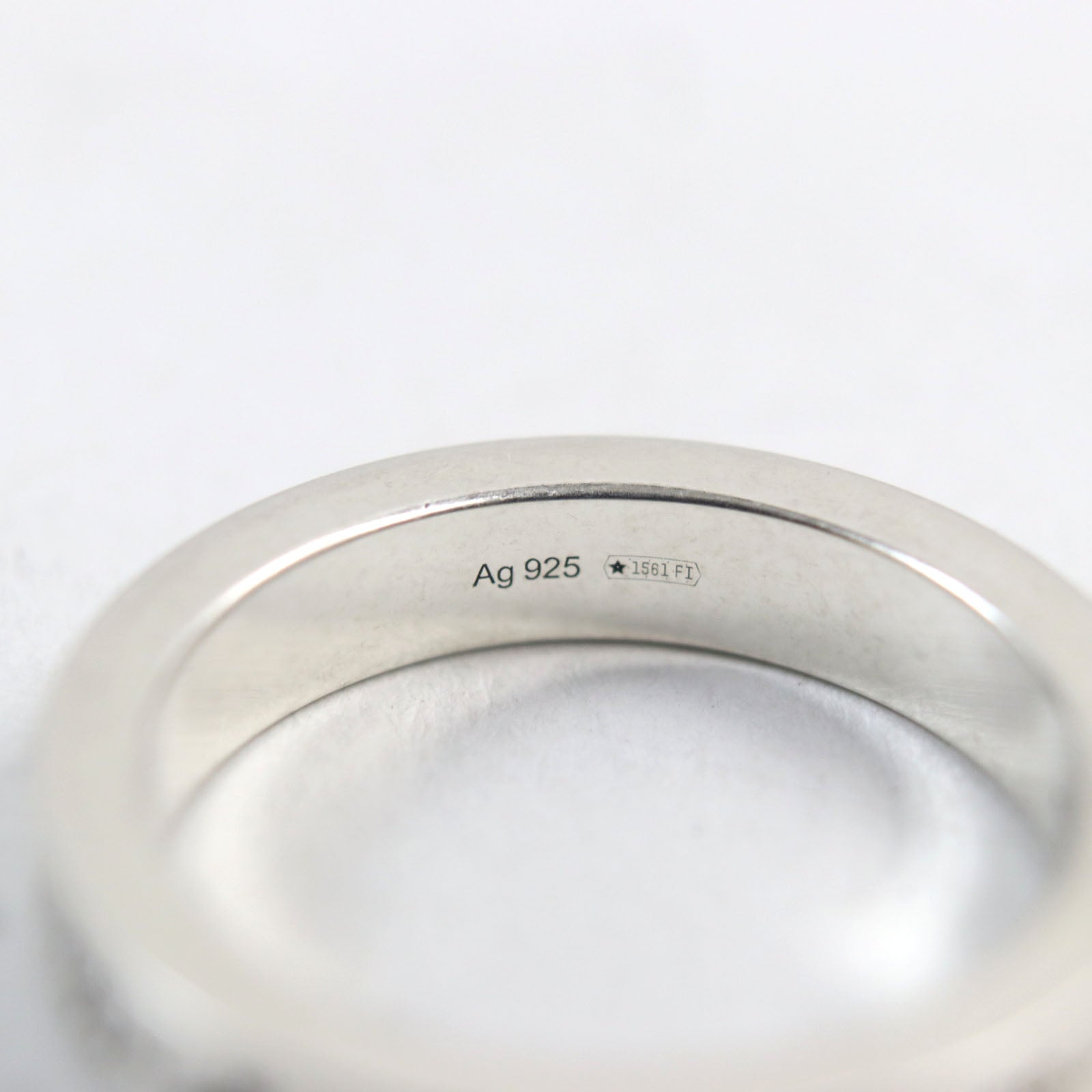 Gucci Silver GG Logo Ring 17