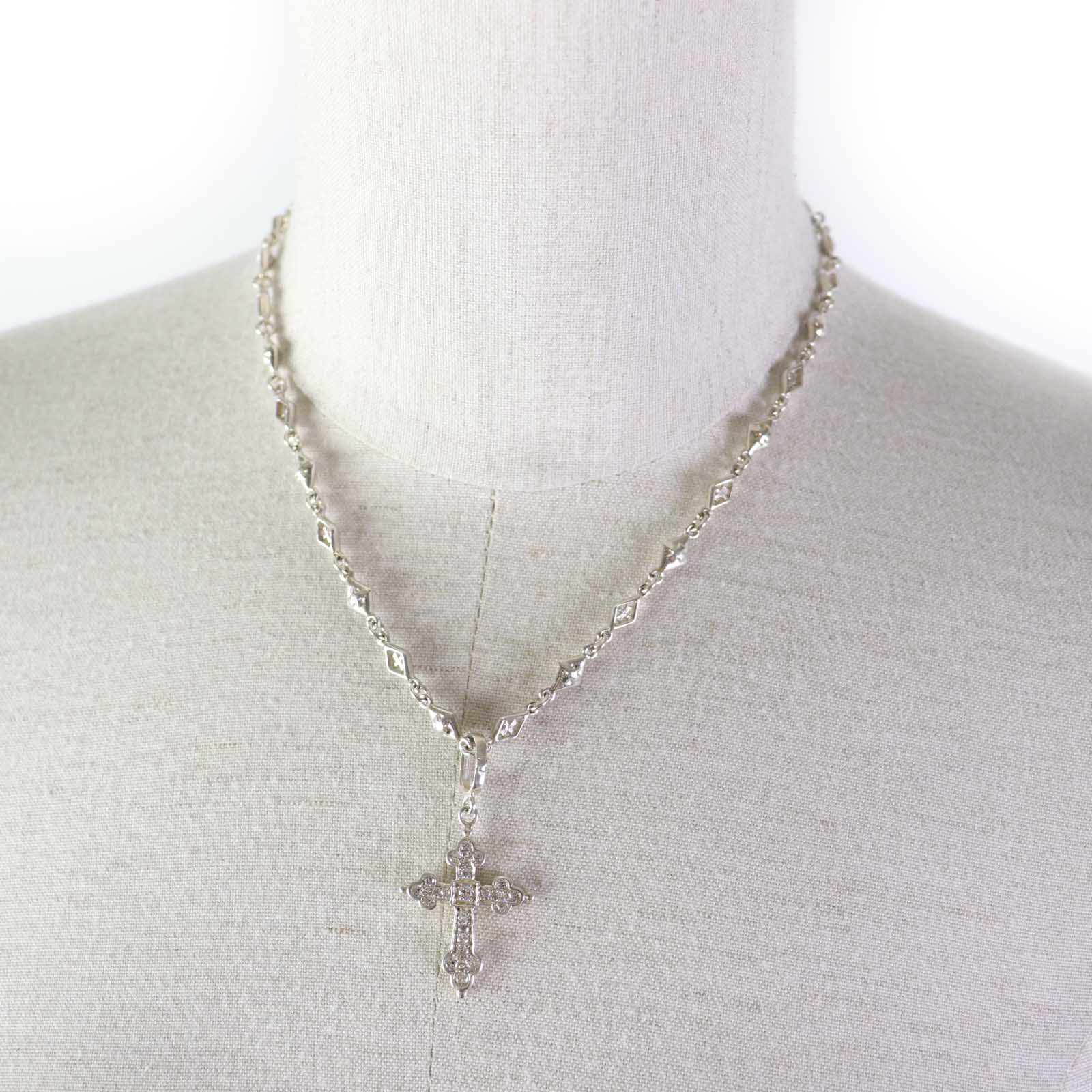 Loree Rodkin Gothic Cross Necklace AG925 Silver