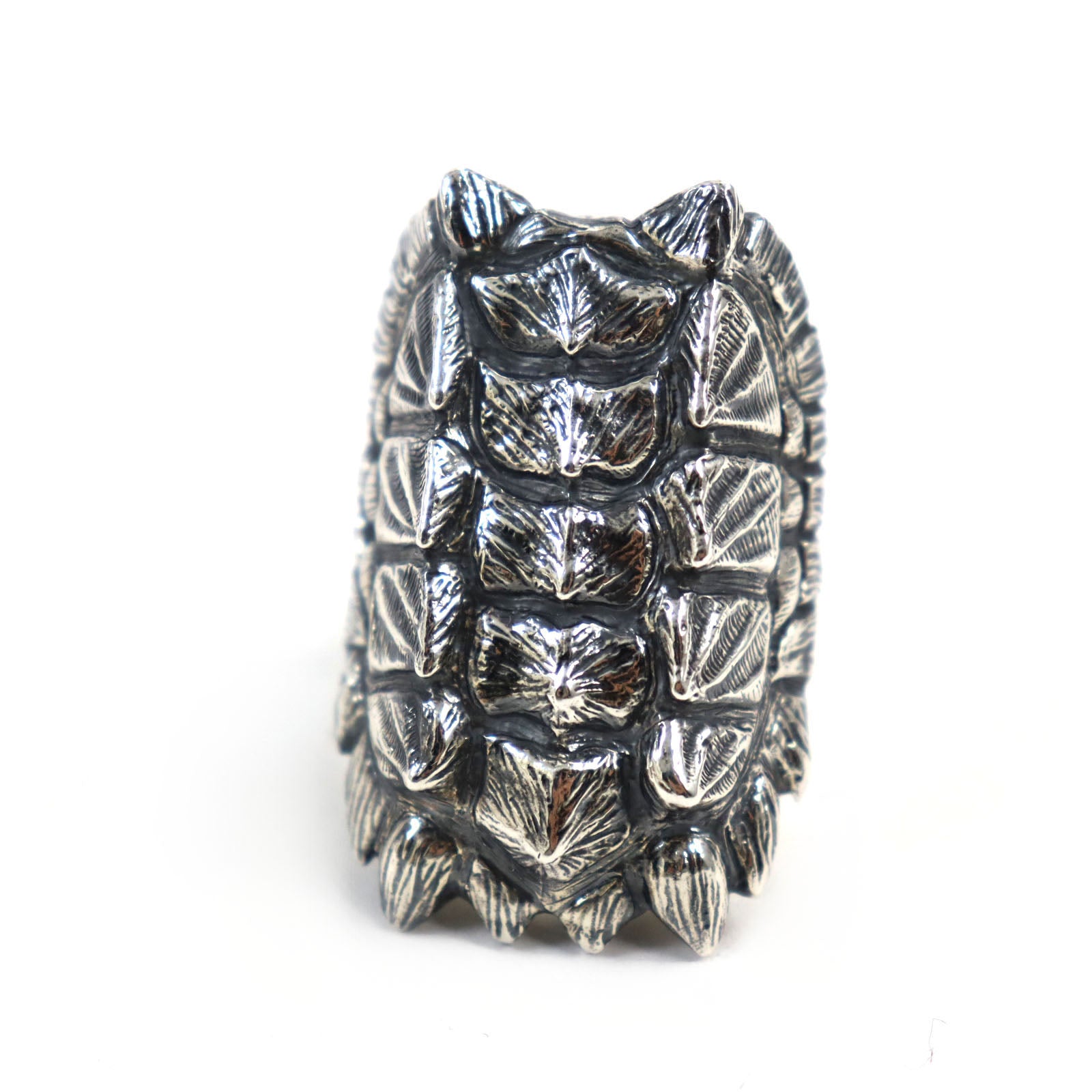 SV925 Silver Alligator Snapper Ring