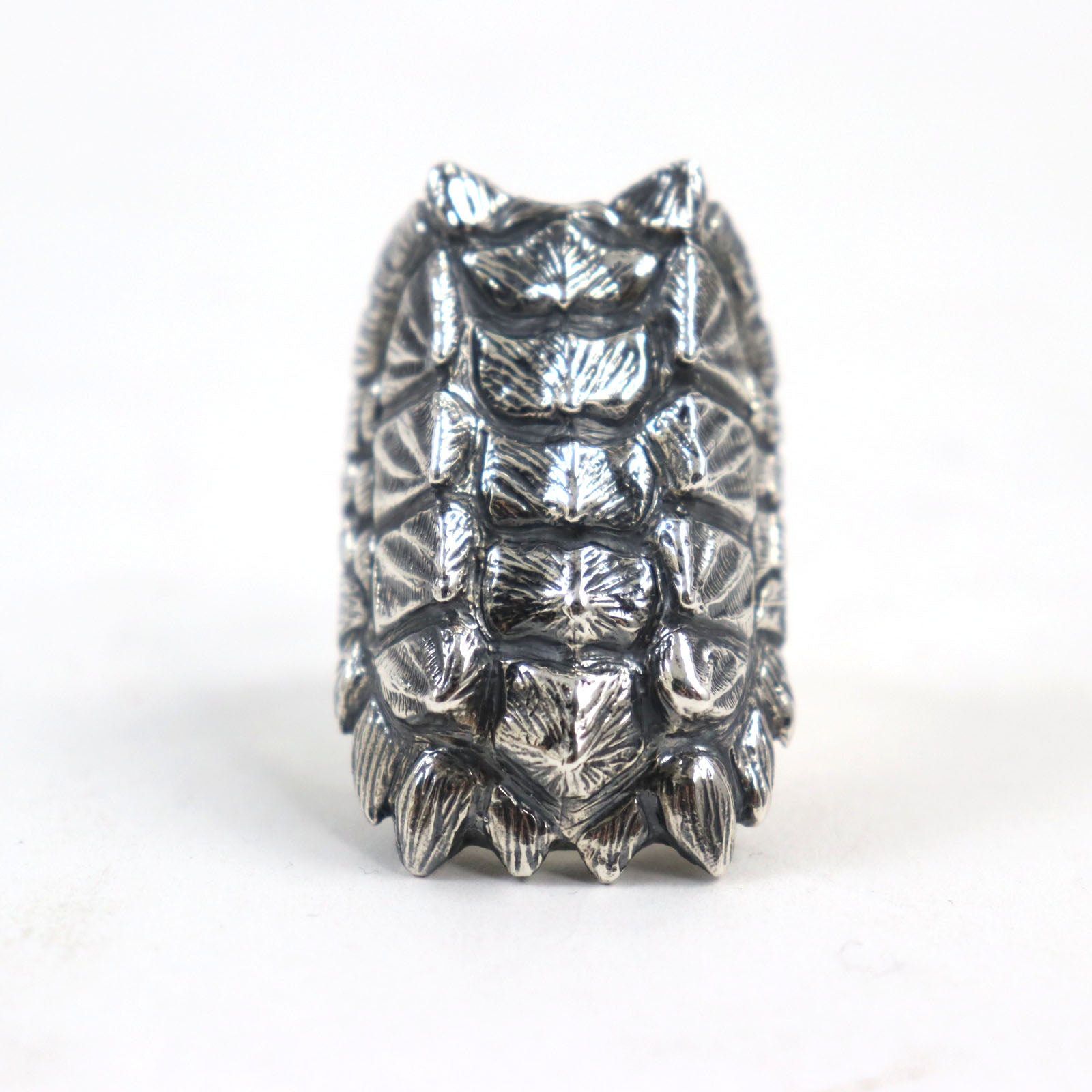 SV925 Silver Alligator Snapper Ring