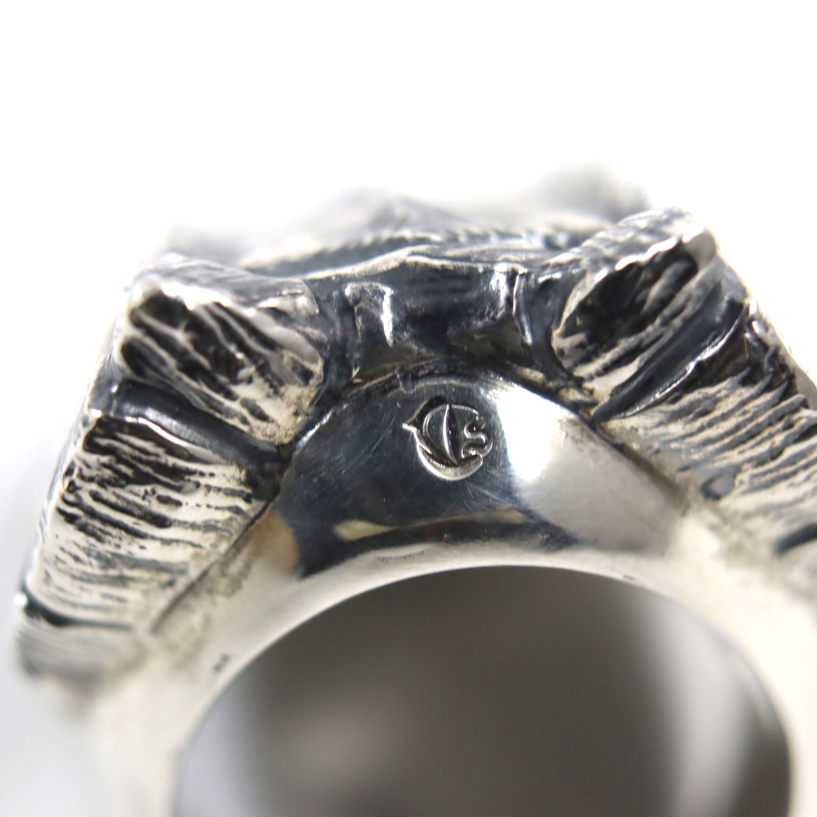 SV925 Silver Alligator Snapper Ring