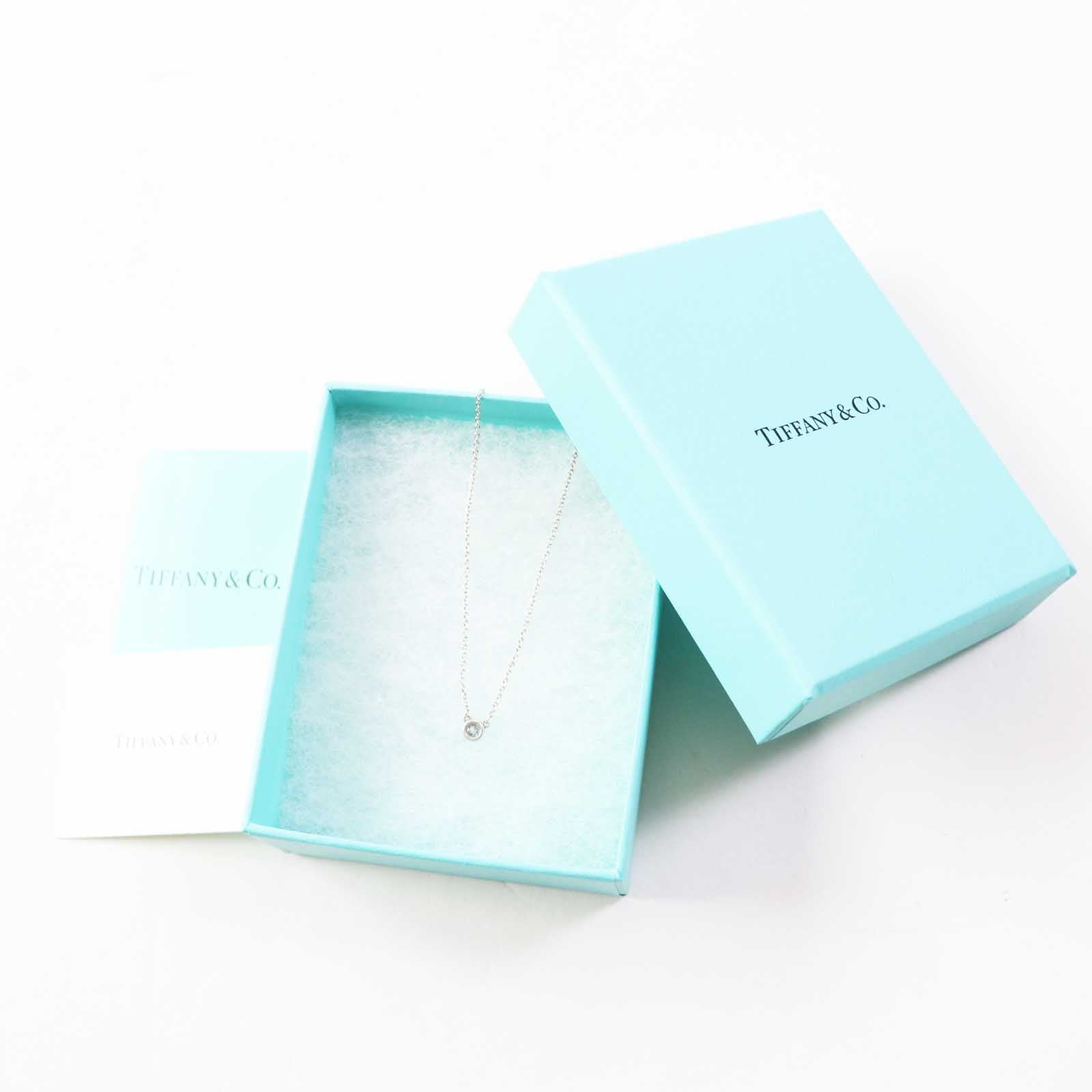 Tiffany & Co Aquamarine Necklace AG925 Silver