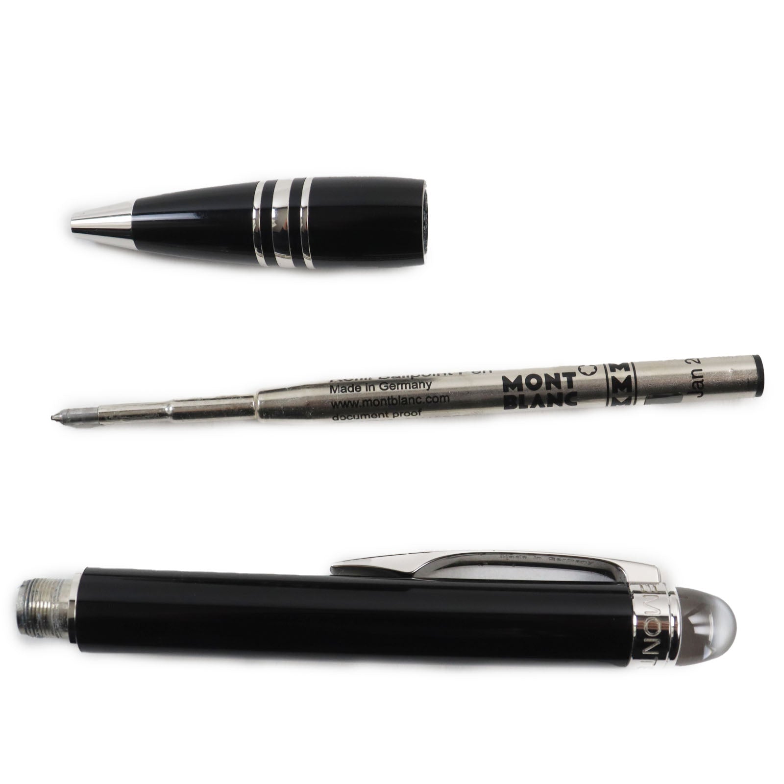 Montblanc Starwalker Twist Ballpoint Pen Black Silver