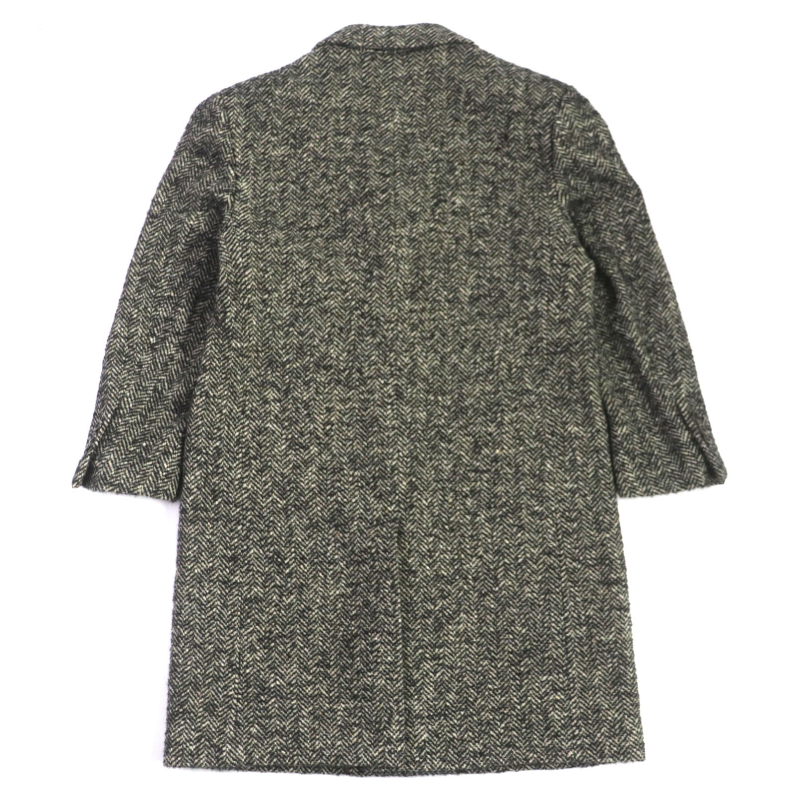 Gucci Wool Alpaca Mohair Nylon Herringbone Coat