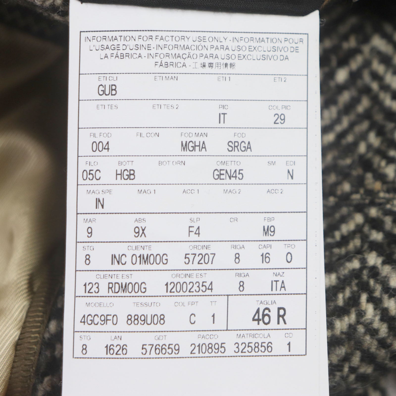 Gucci Wool Alpaca Mohair Nylon Herringbone Coat