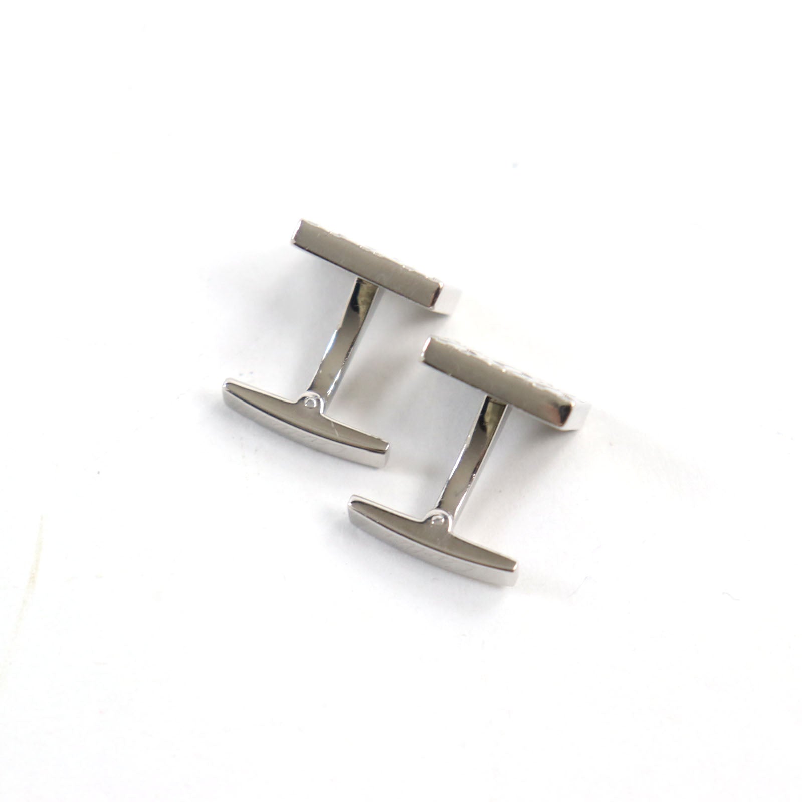 Cartier AG925 Logo Cufflinks Silver France