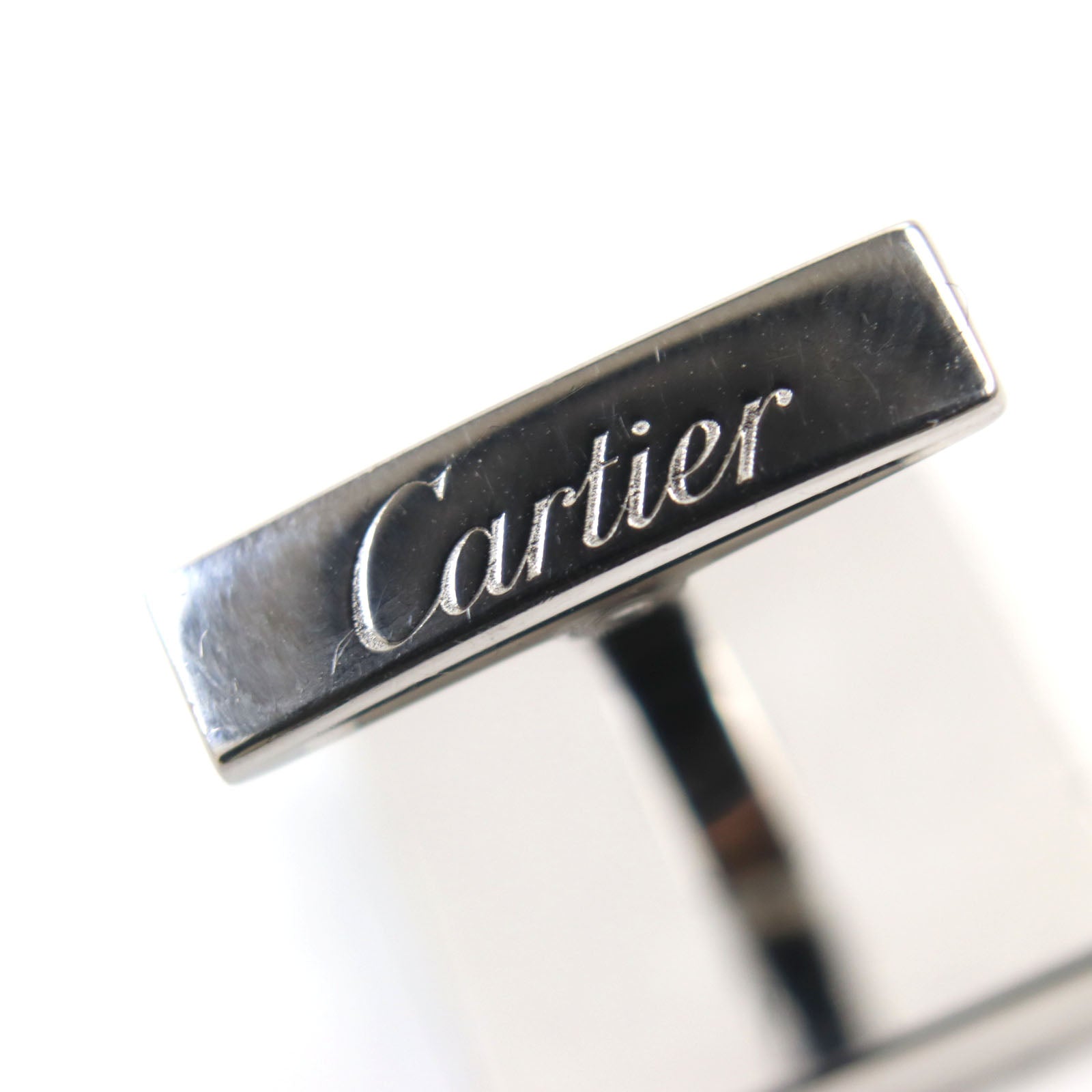 Cartier AG925 Logo Cufflinks Silver France