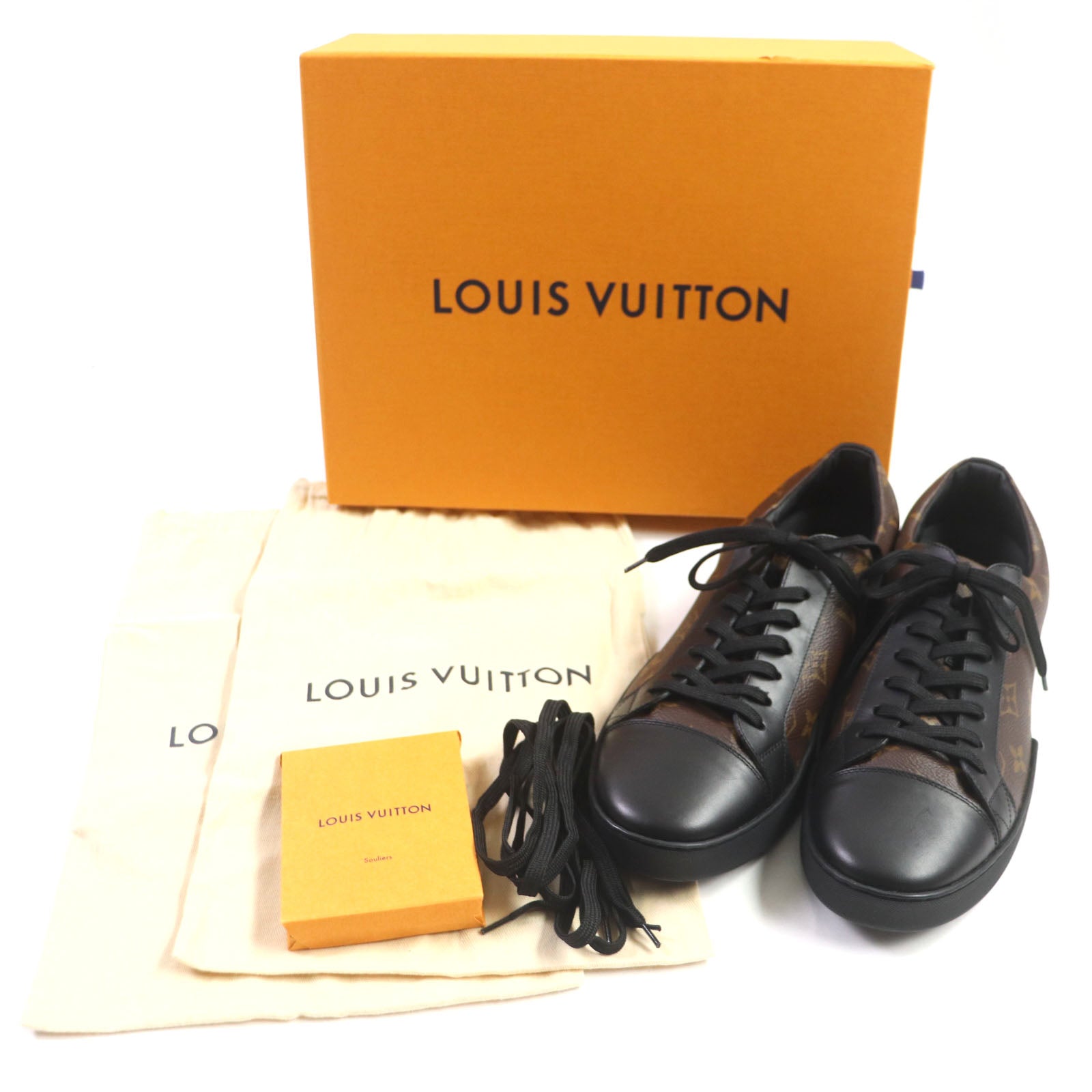 Louis Vuitton Monogram Leather Sneakers 6.5