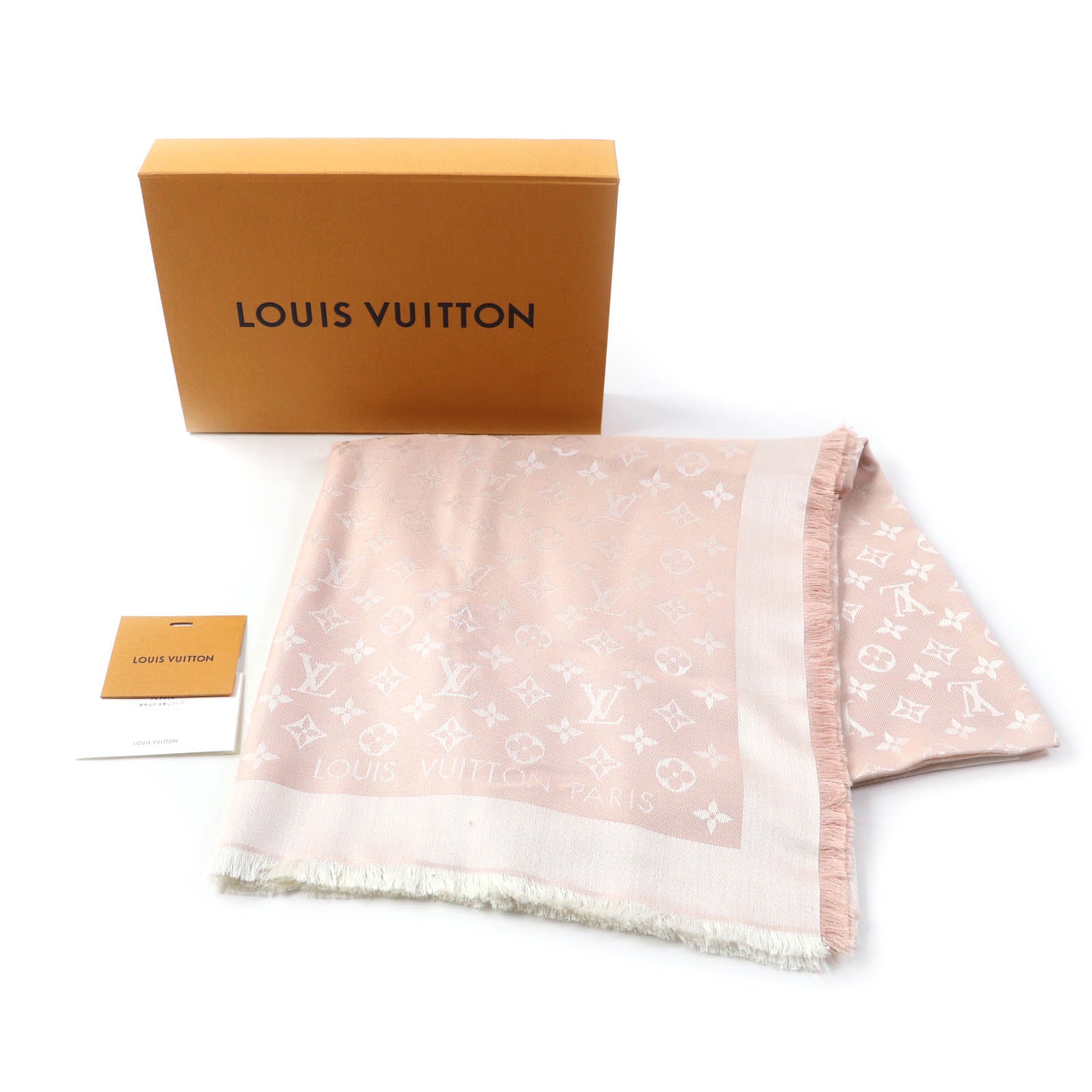 Louis Vuitton Monogram Silk Wool Shawl M72046