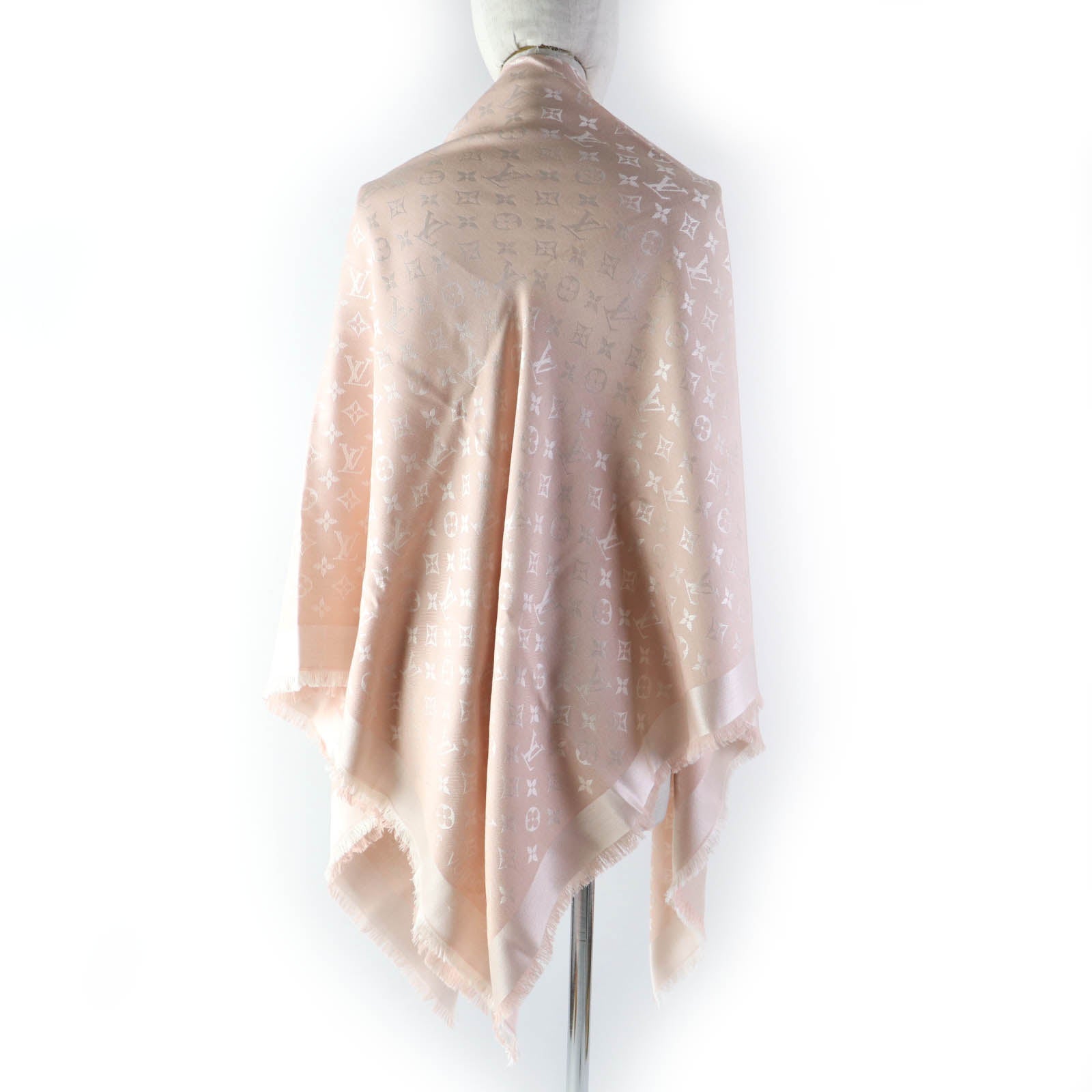 Louis Vuitton Monogram Silk Wool Shawl M72046