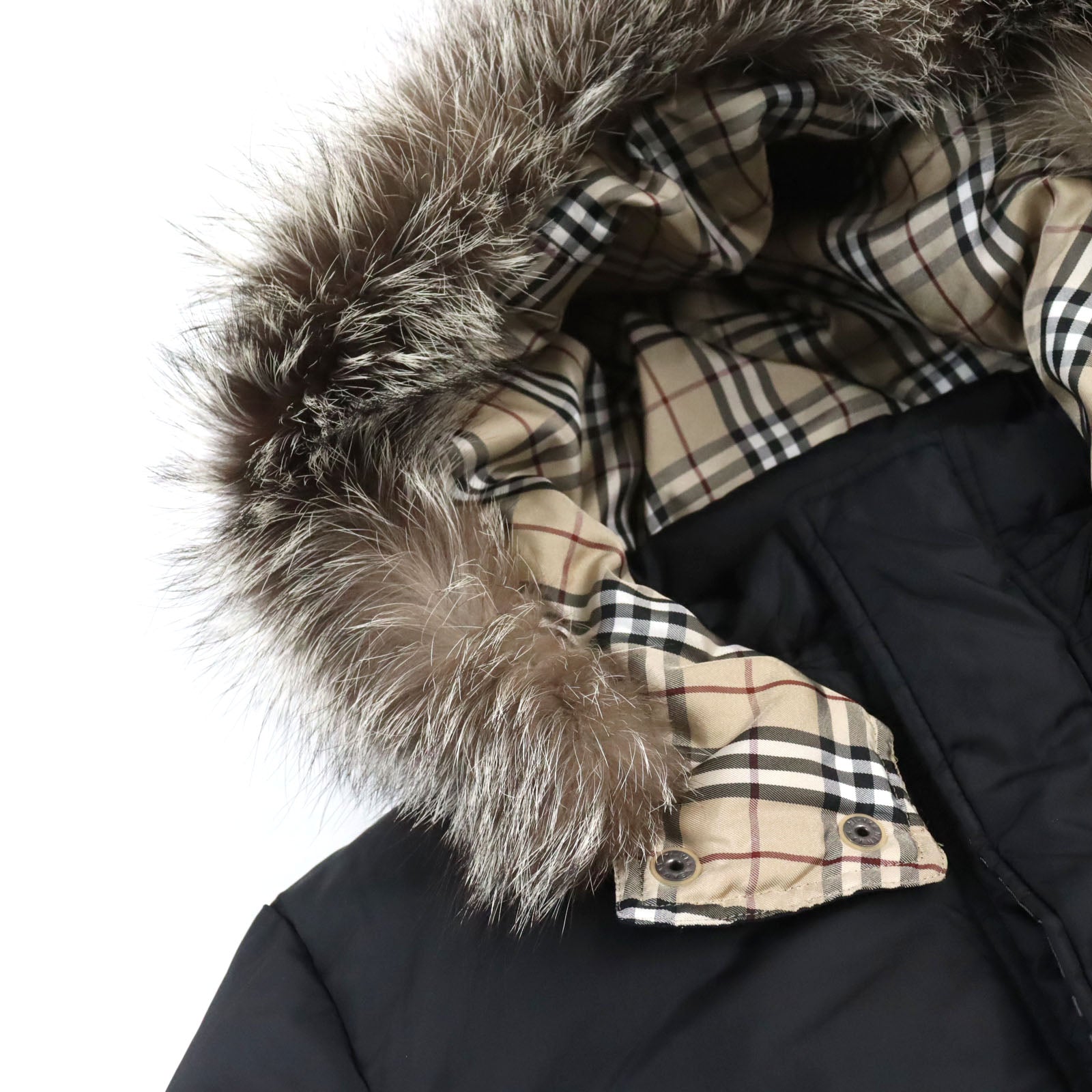 Burberry Nylon Down Jacket Black M