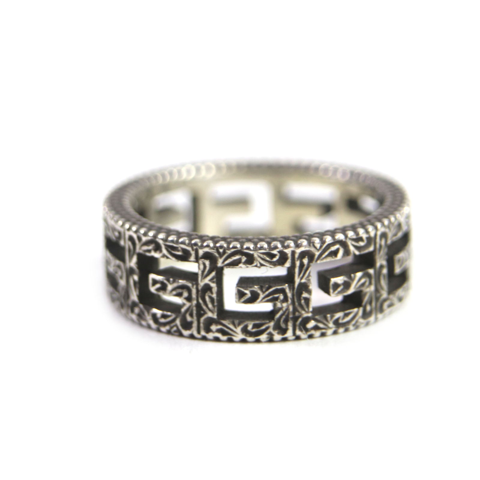 Gucci AG925 Silver Square G Ring