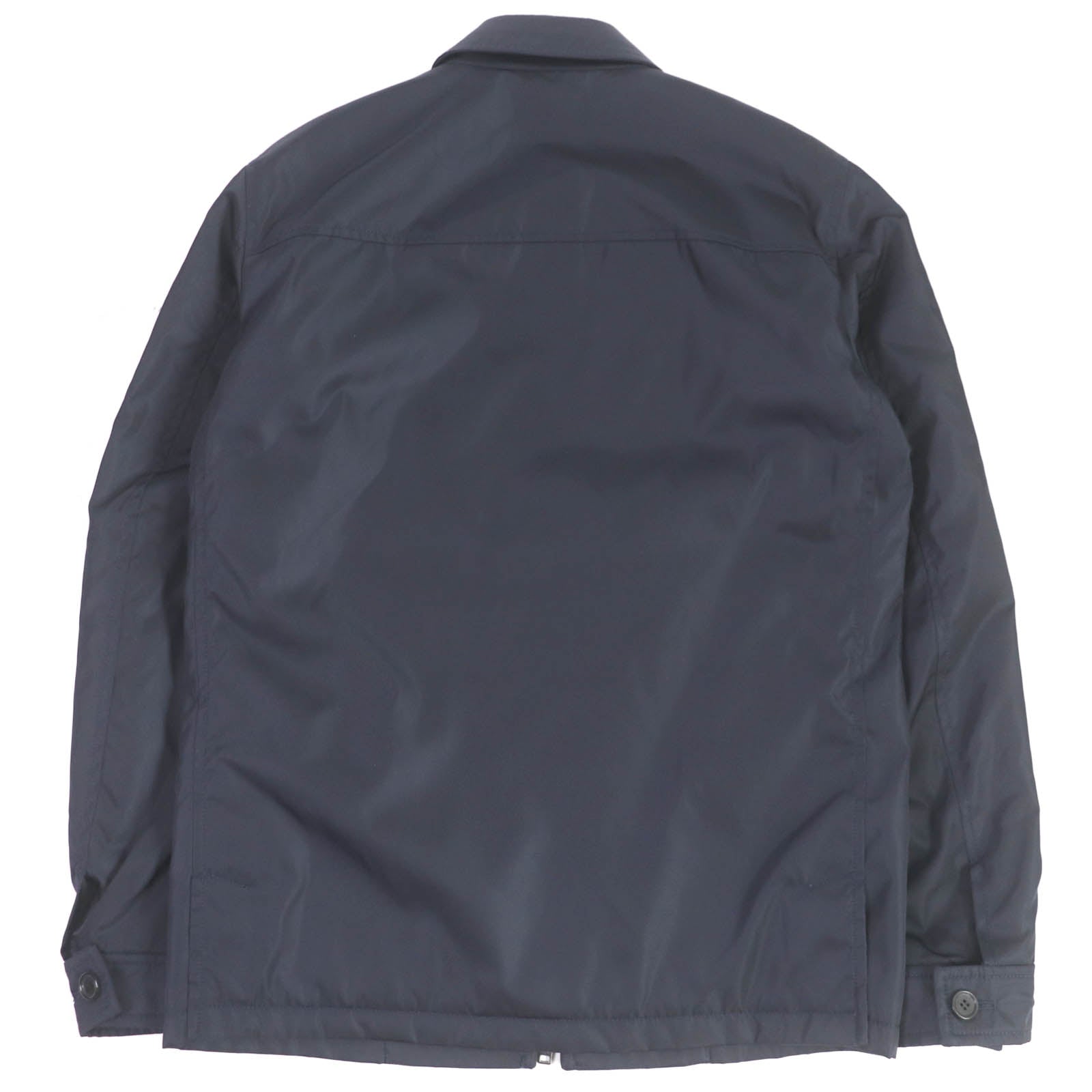 Prada Nylon Rayon WZIP Blouson Navy 46