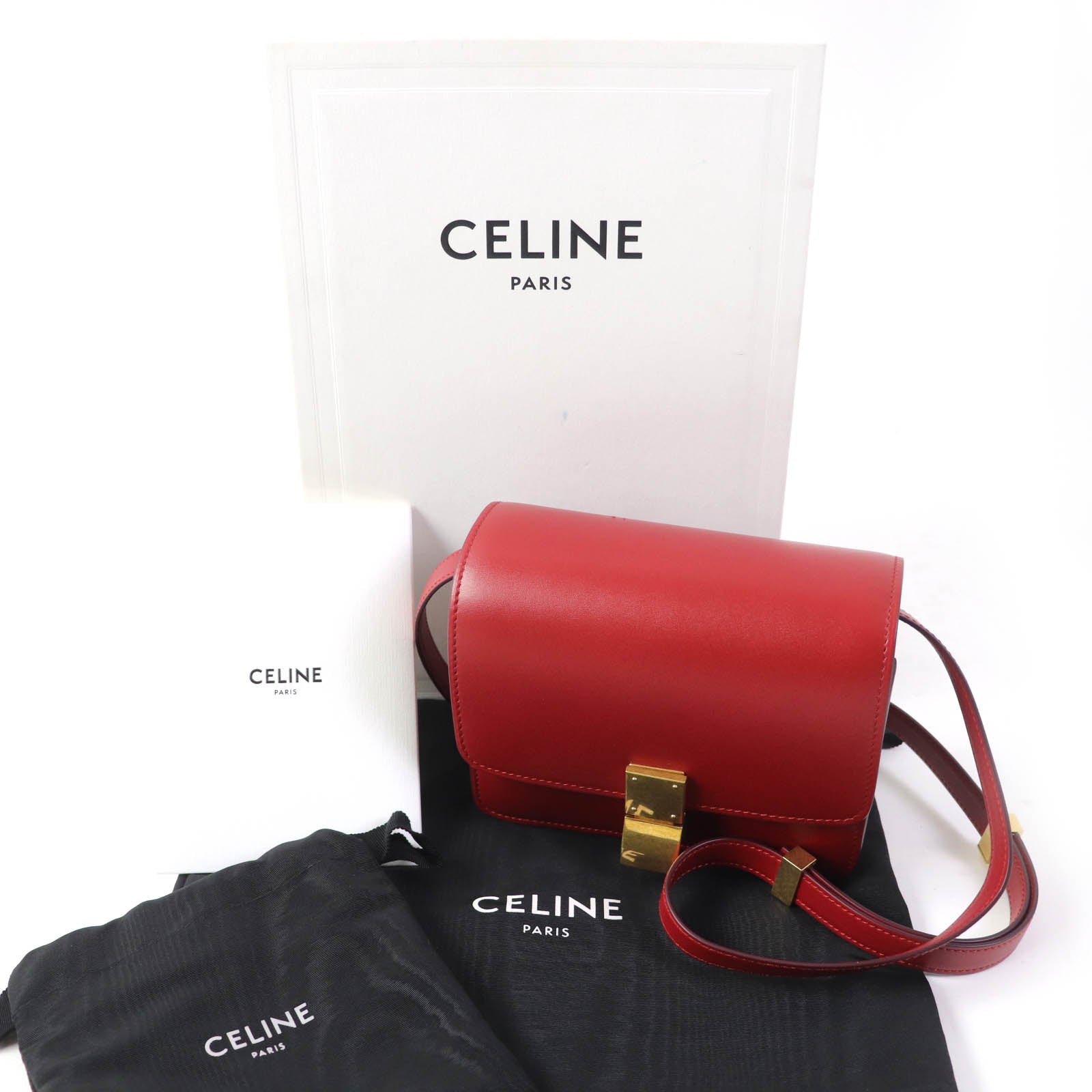 Celine Classic Box Small Leather Shoulder Bag