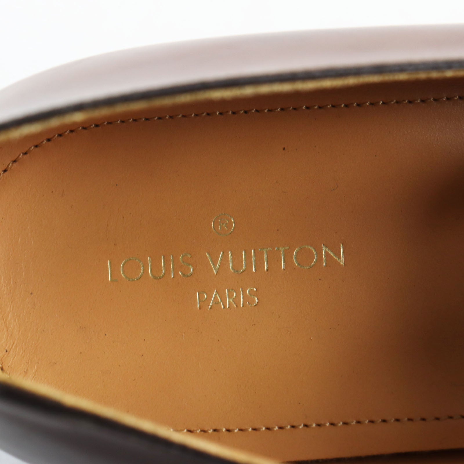 Louis Vuitton Leather Loafers Brown 7.5