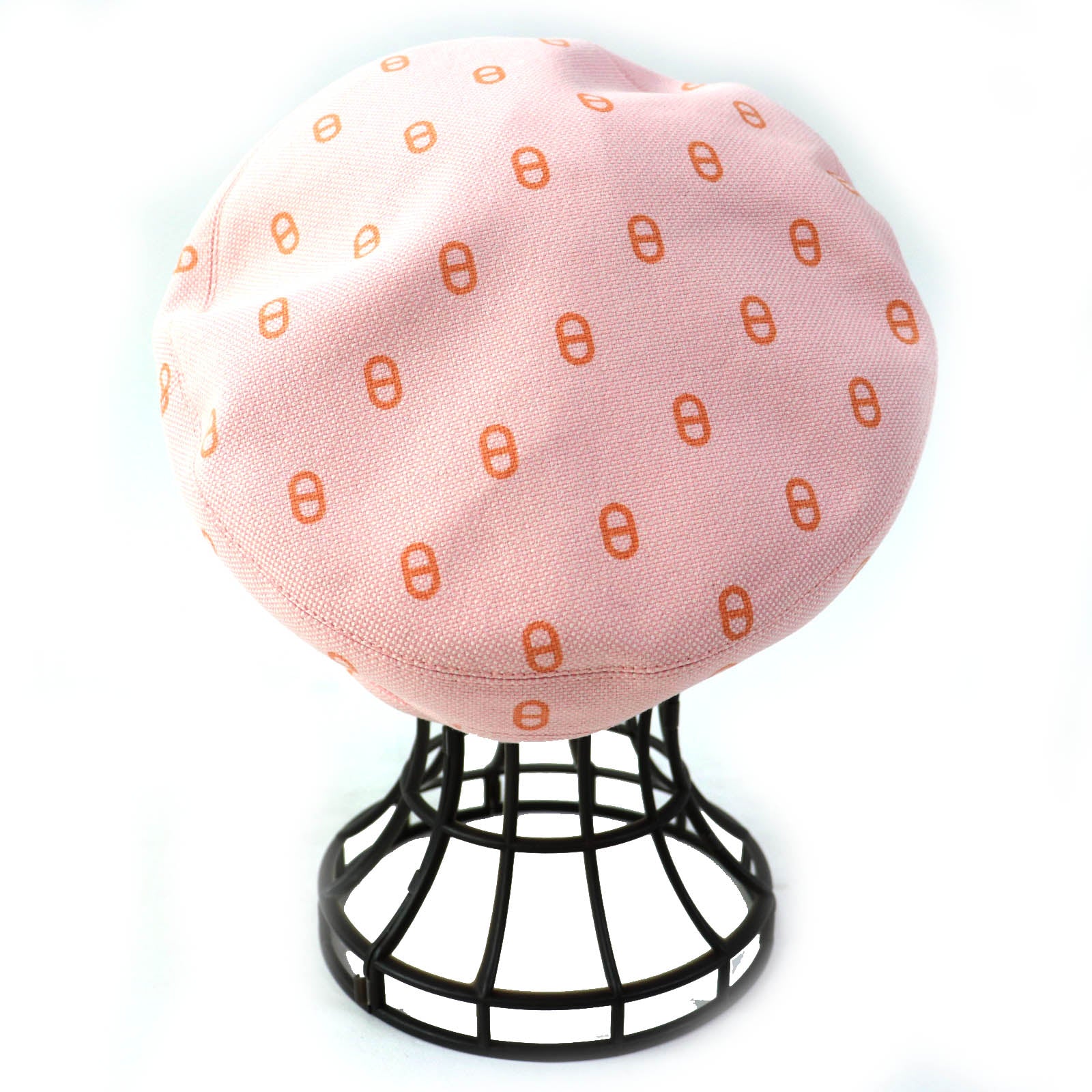 Hermes Chaine d'Ancre Beret Pink Orange 58