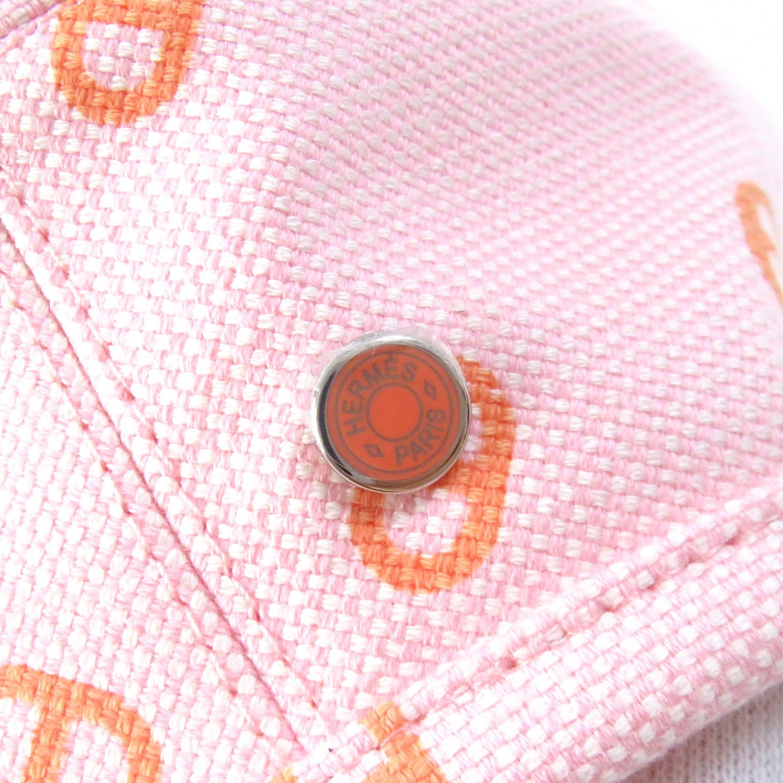 Hermes Chaine d'Ancre Beret Pink Orange 58