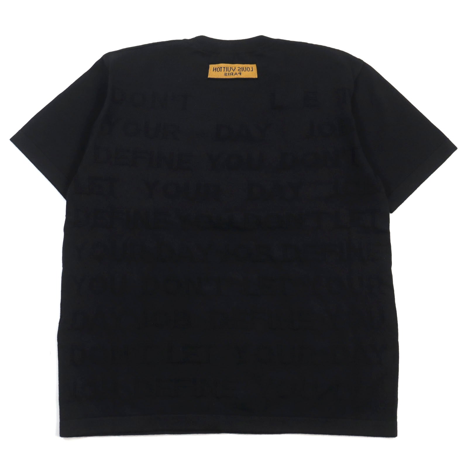 Louis Vuitton Cotton Silk Logo Print Knit T-Shirt M