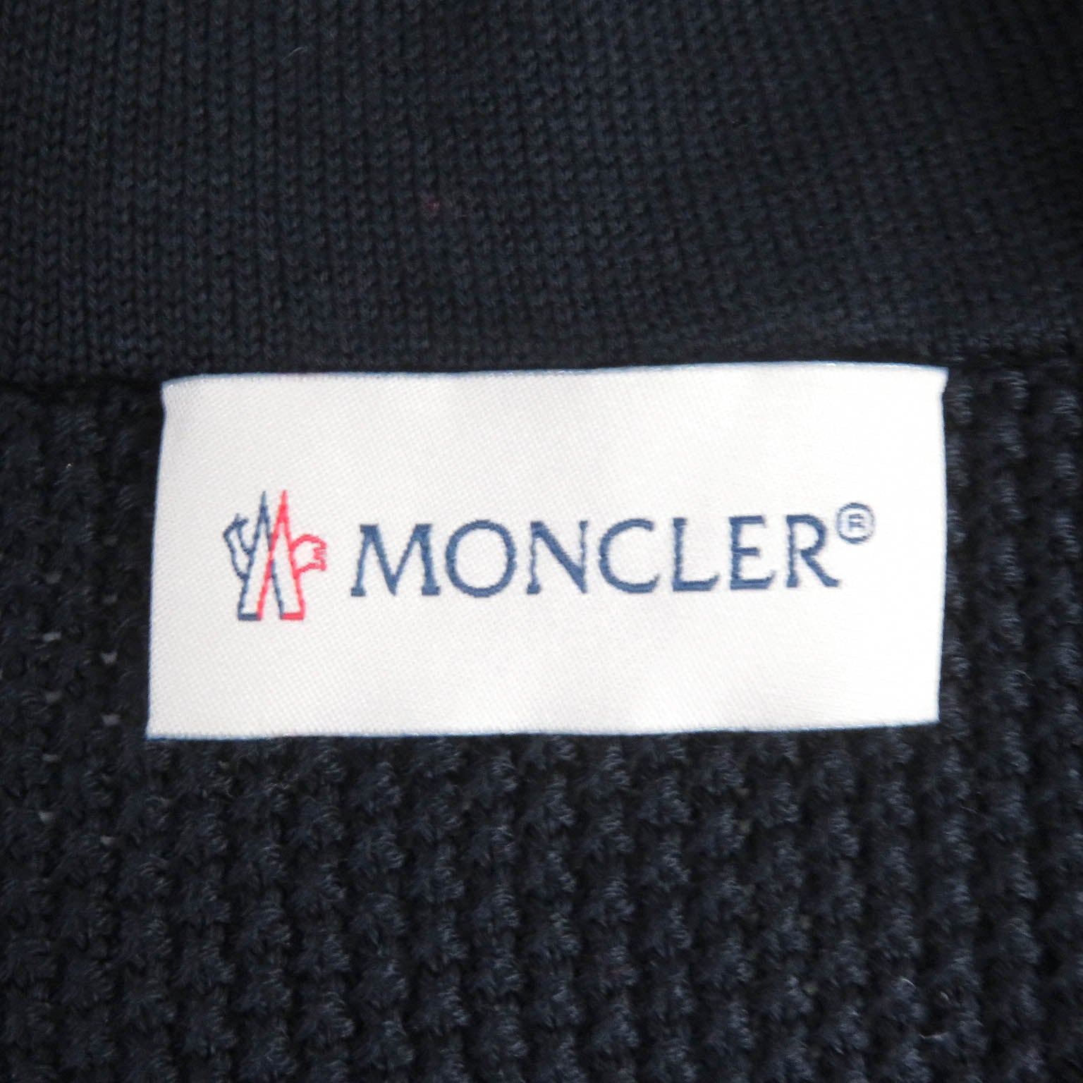 Moncler Cardigan Tricot Down Jacket Navy L