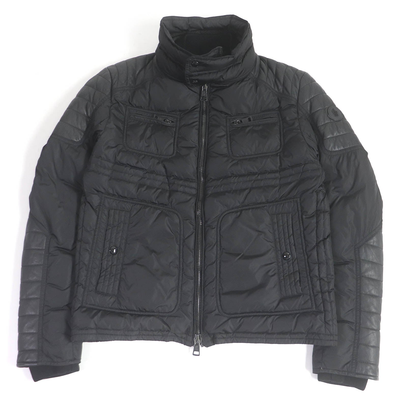 Moncler DIMITRI Nylon Lamb Leather Down Jacket