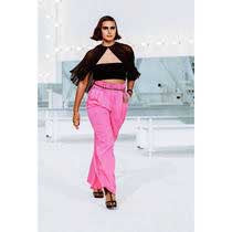 Chanel Wide Pants P70662 Pink 36 Women