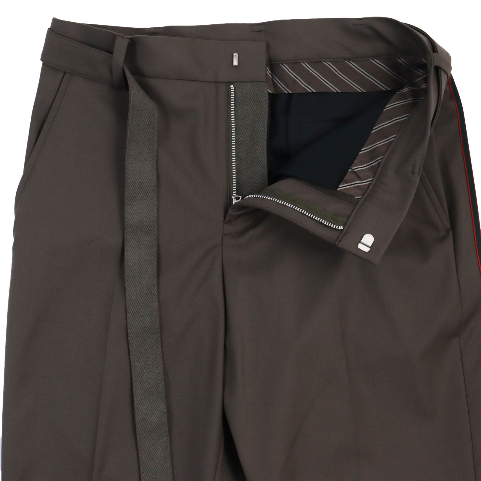 Sacai Wool Suiting Pants Brown