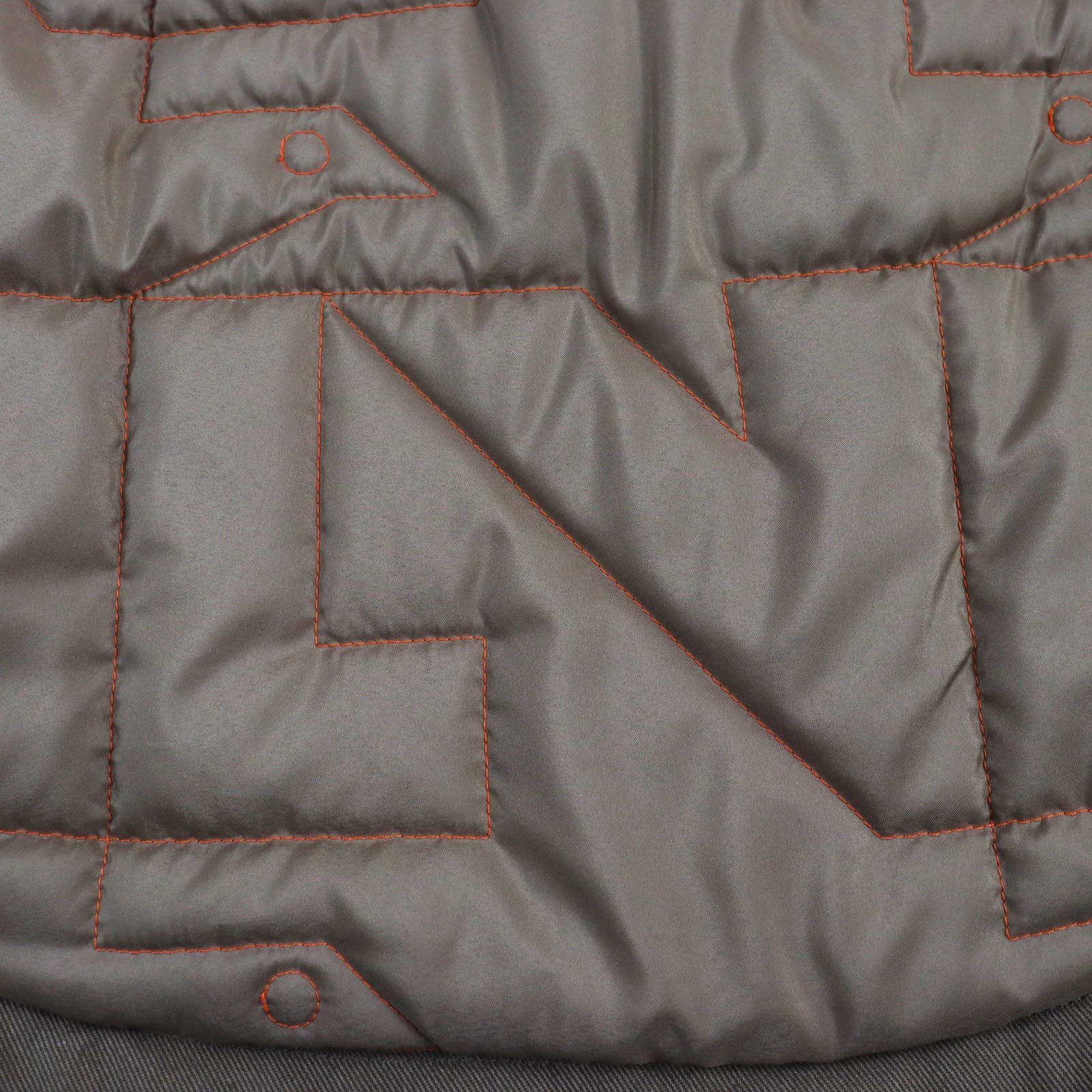 Louis Vuitton Padded Hooded Jacket Brown Orange