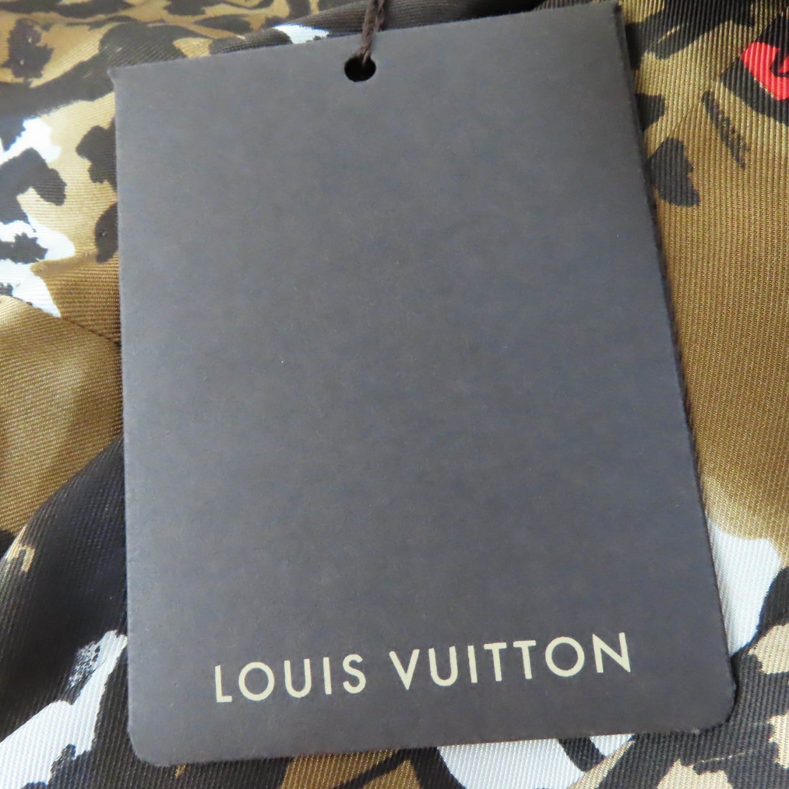 Louis Vuitton Silk Leopard V-neck Dress Brown