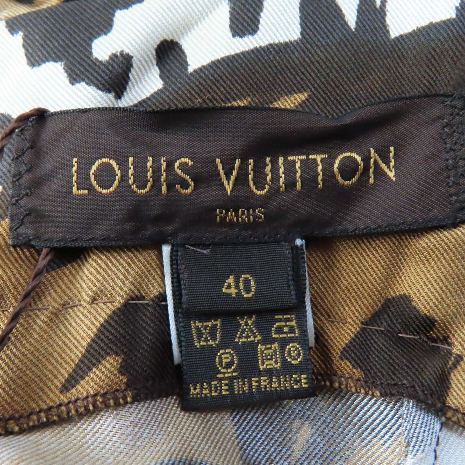 Louis Vuitton Silk Leopard V-neck Dress Brown