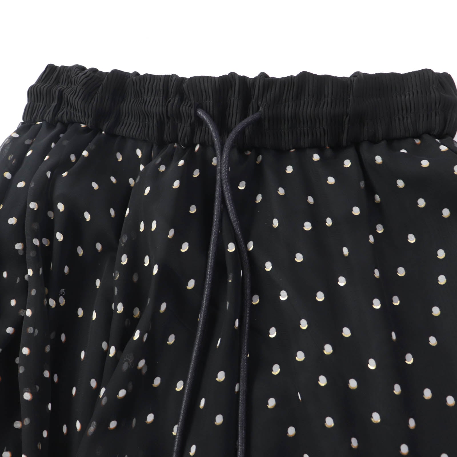 Sacai Dot Pattern Asymmetric Flare Skirt