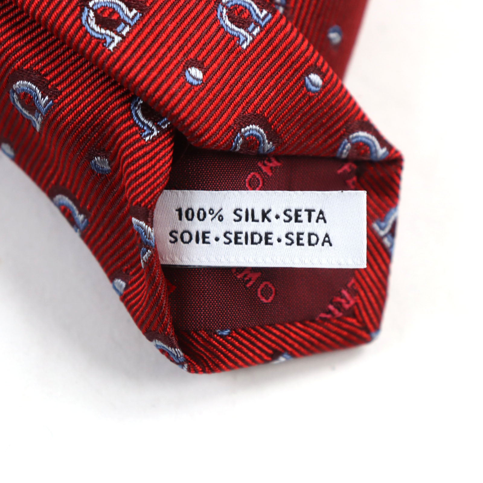 Ferragamo Silk Gancini Polka Dot Tie