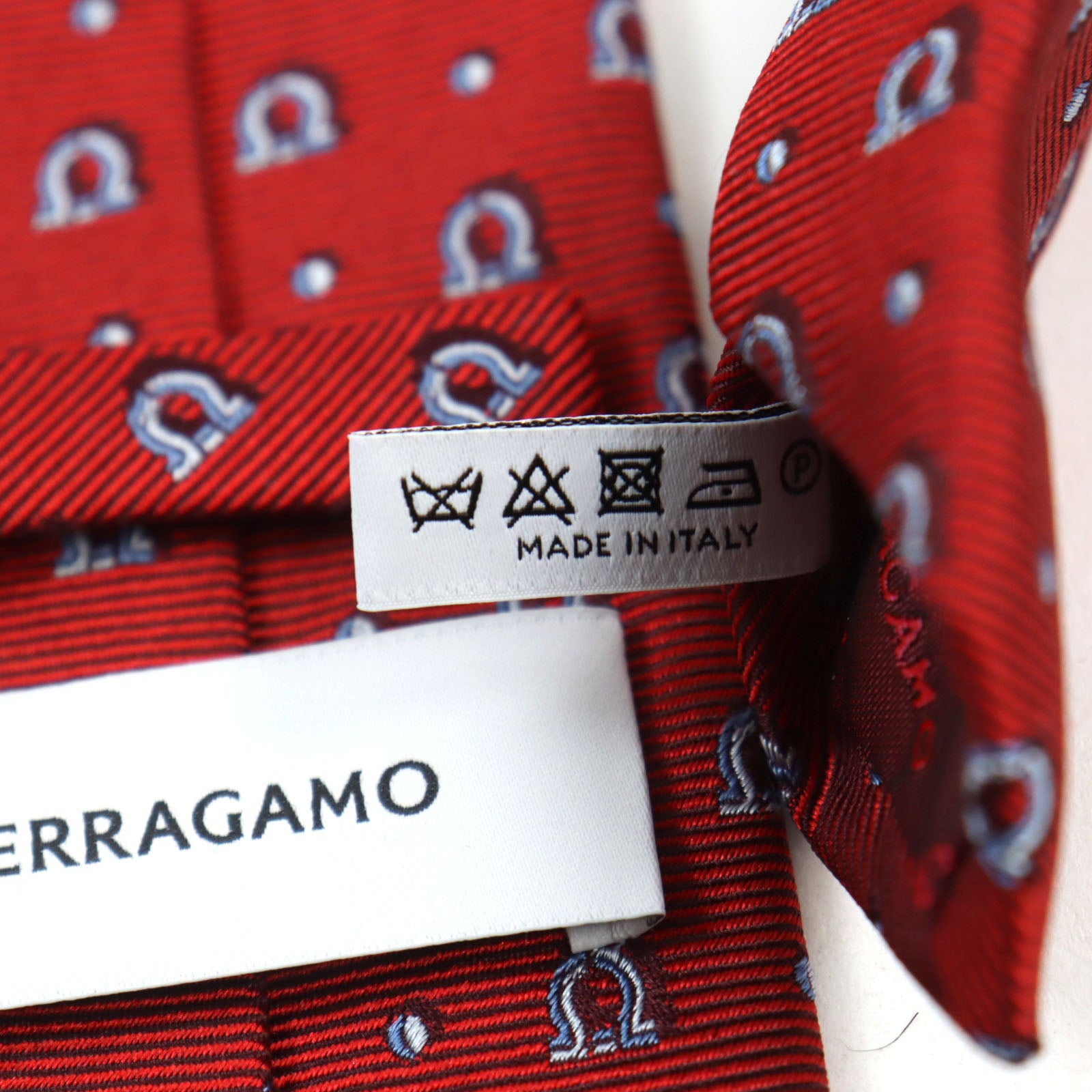 Ferragamo Silk Gancini Polka Dot Tie