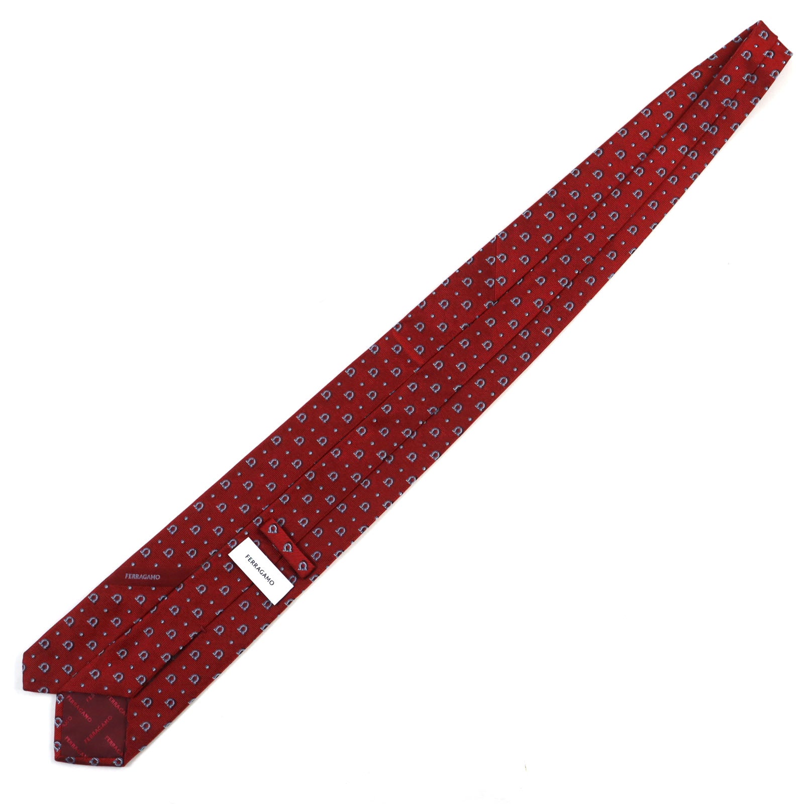 Ferragamo Silk Gancini Polka Dot Tie